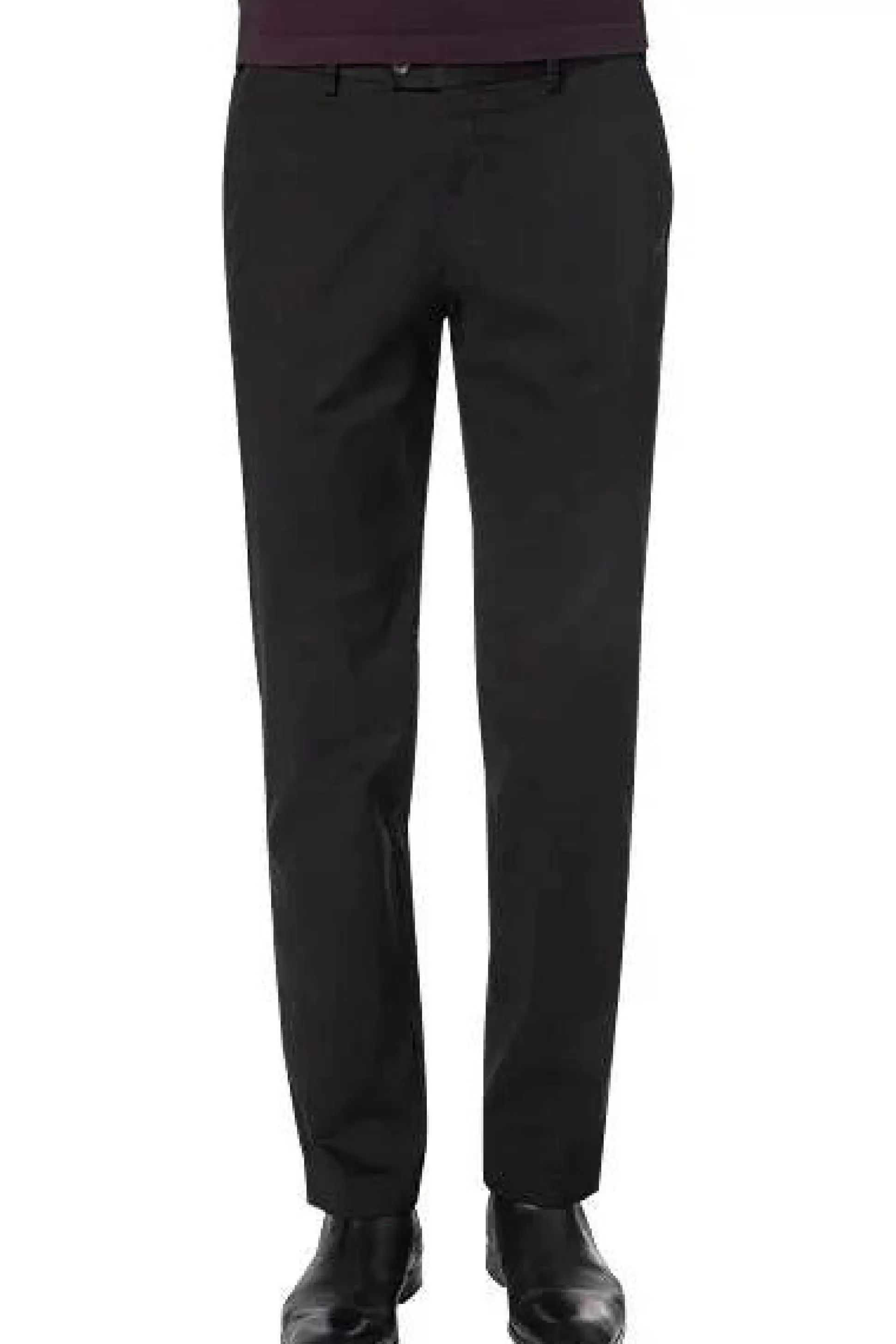 Store Henry Bucks HILTL Parma Regular Fit CAS Trousers BLACK