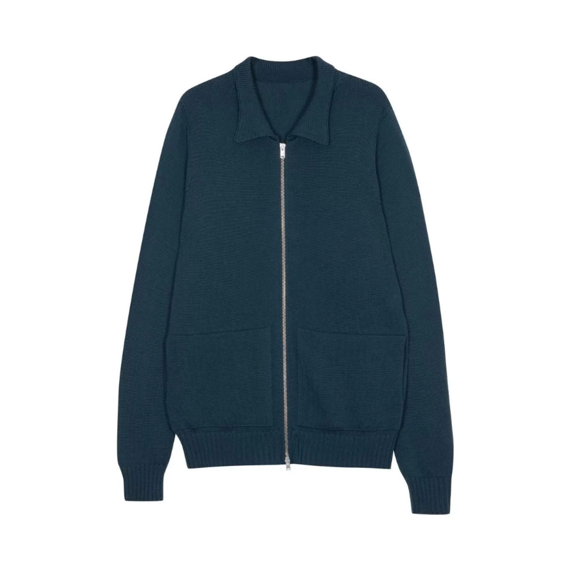 Store Henry Bucks JOHN SMEDLEY 100% Merino Jacket SMOKE BLUE