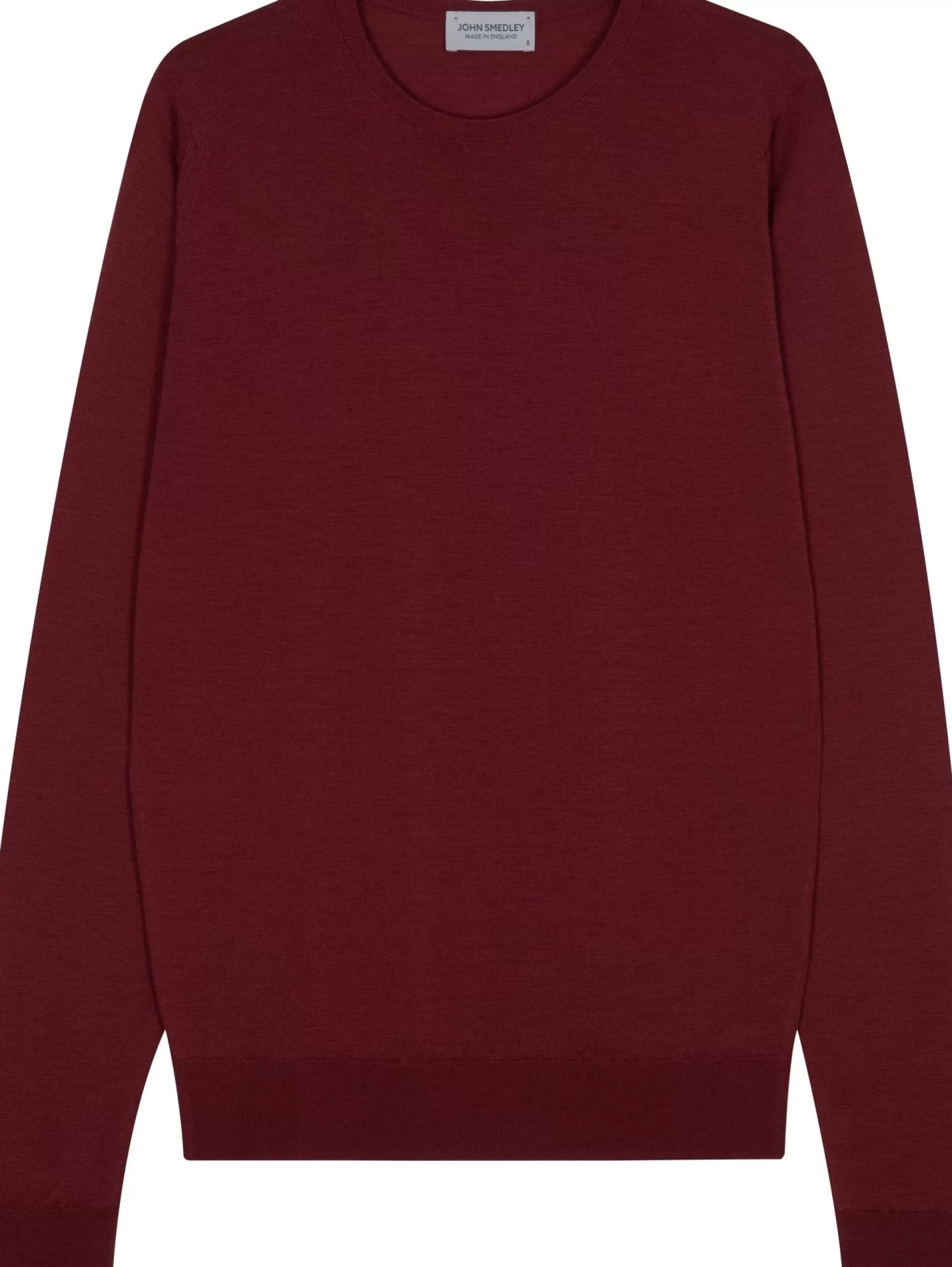 Discount Henry Bucks JOHN SMEDLEY 100% Merino Pullover RED