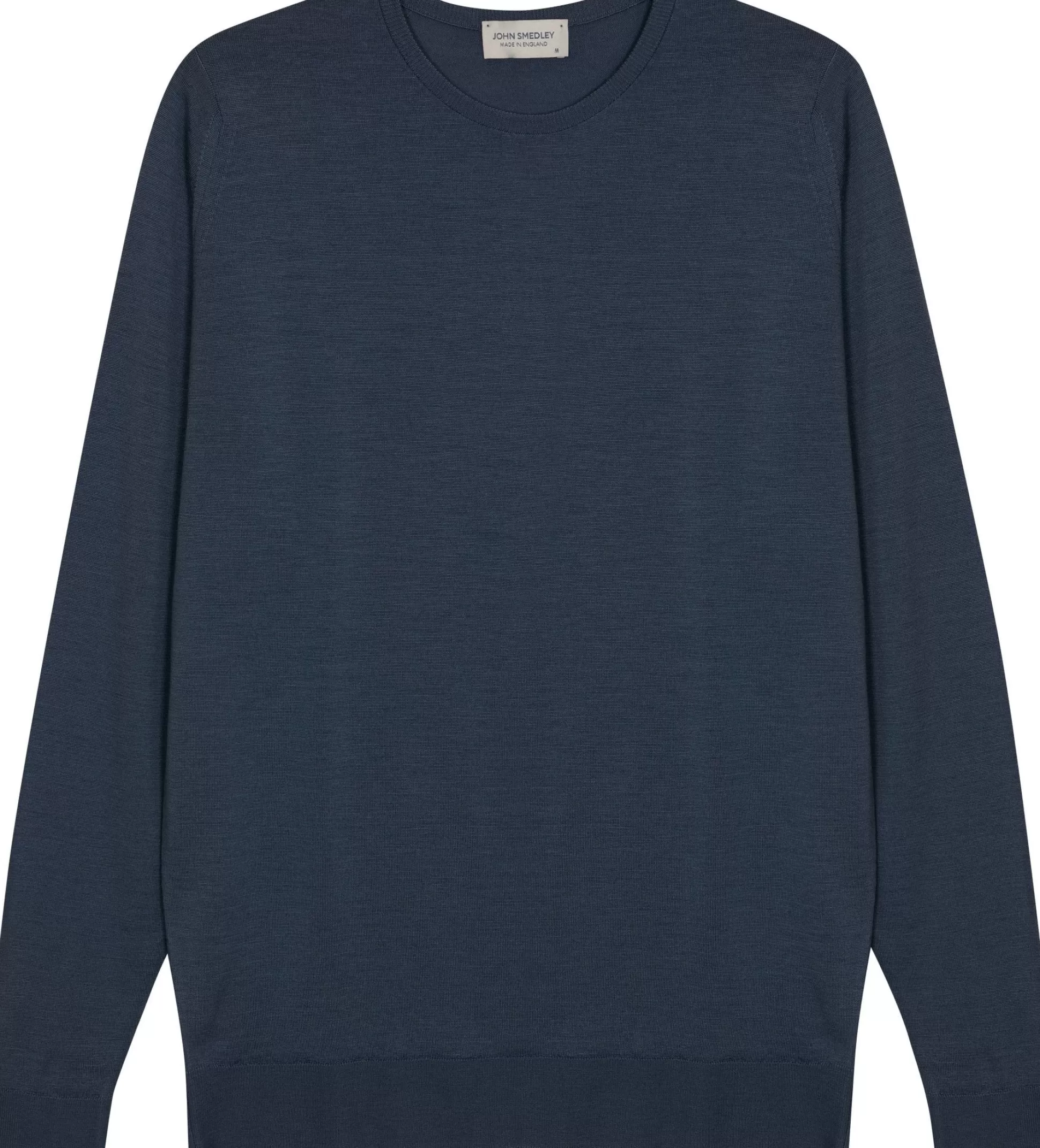 Shop Henry Bucks JOHN SMEDLEY 100% Merino Pullover SMOKE BLUE