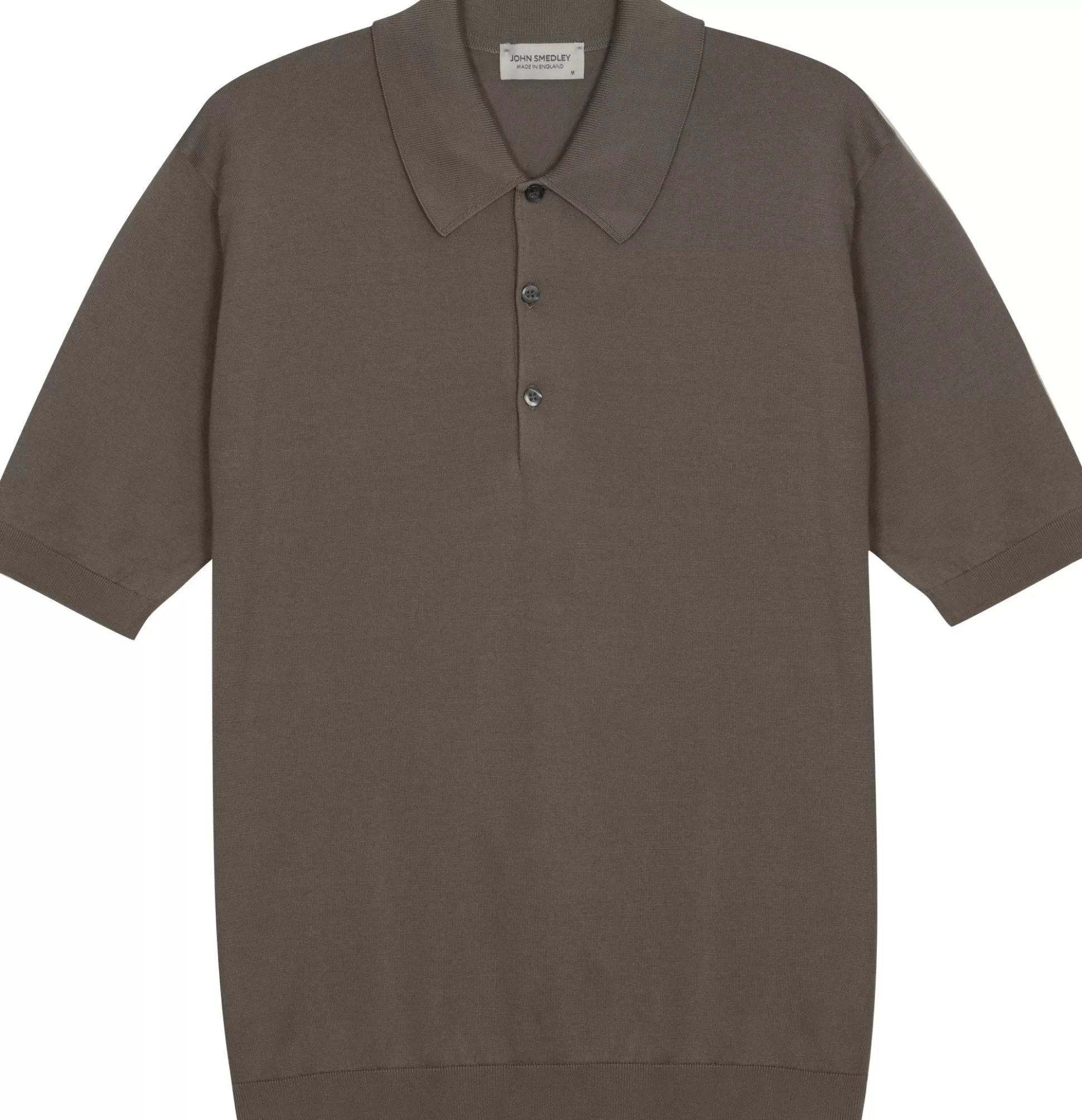 Store Henry Bucks JOHN SMEDLEY Skipper Long Sleeve Cotton Polo Shirt MUSK