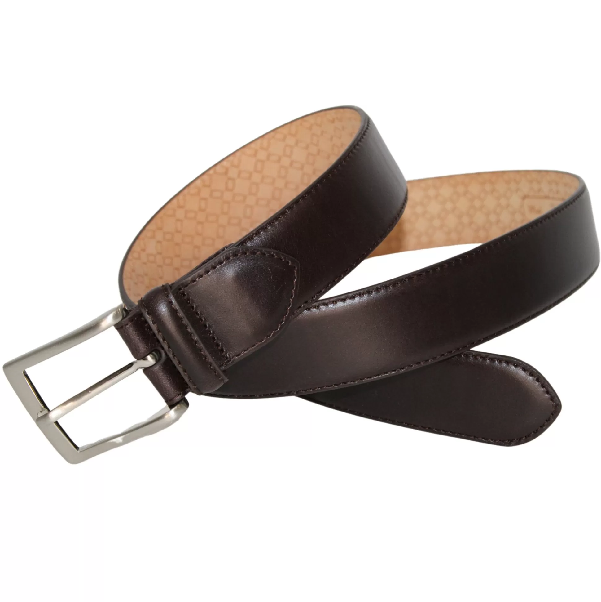 Online Henry Bucks LEYVA 207 Sadle Leather Belt CHOCOLATE