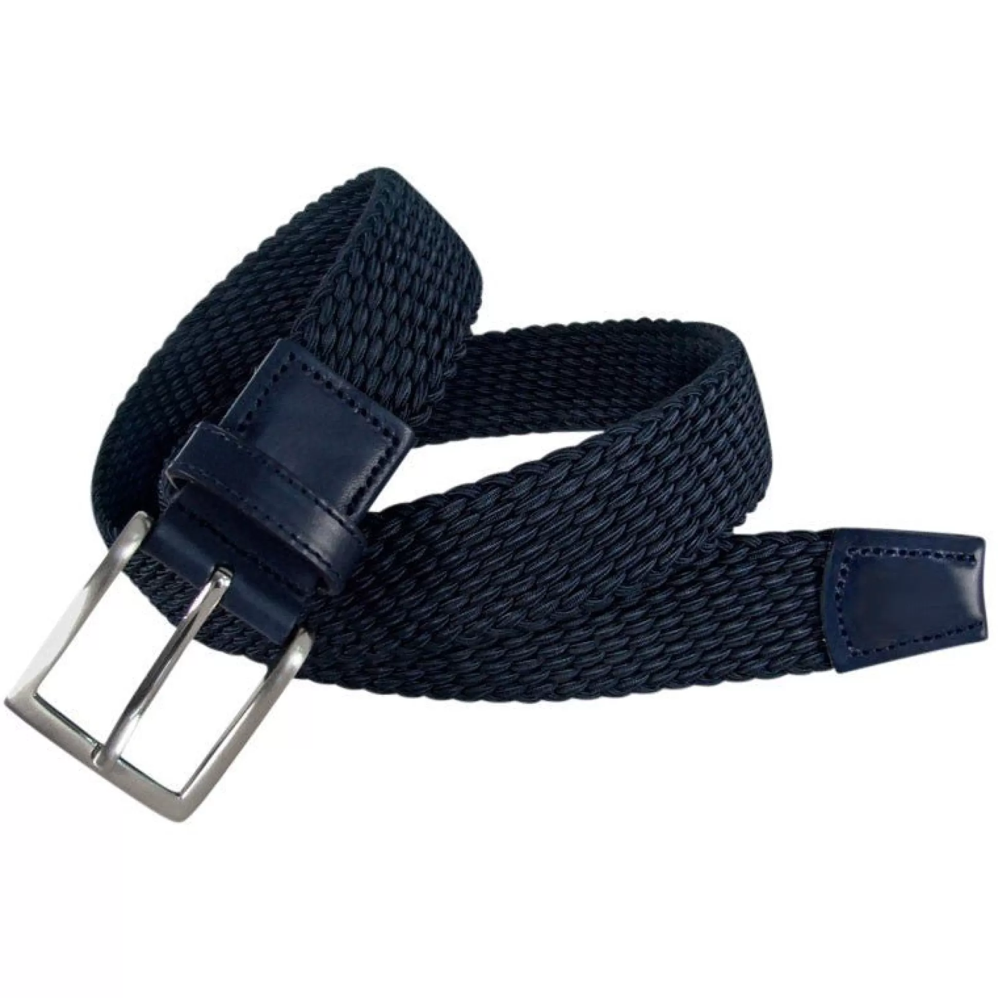 Clearance Henry Bucks LEYVA Elastic Braided Belt NAVY