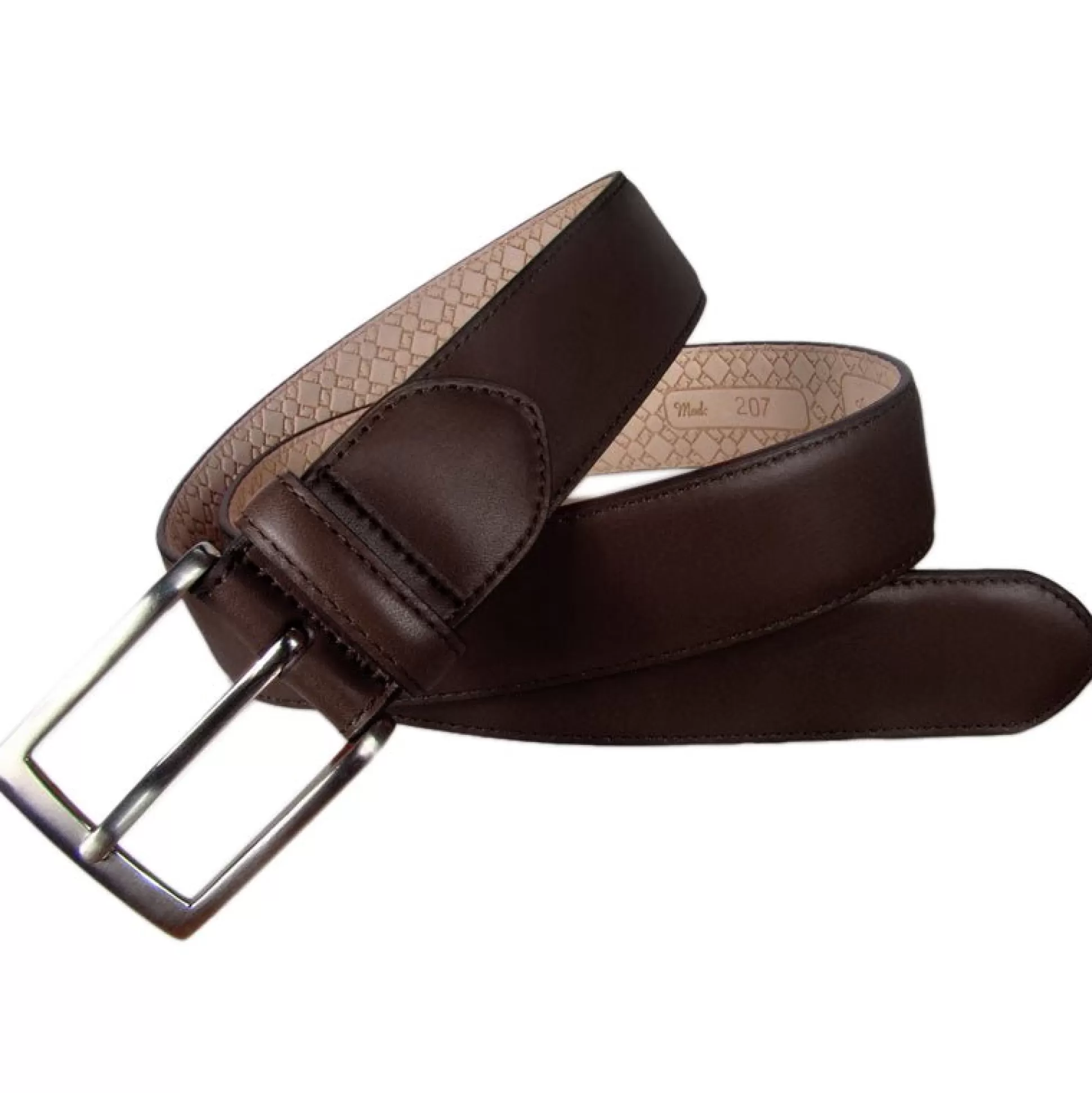 Best Sale Henry Bucks LEYVA Saddle Leather Men's Belt 207 BROWN