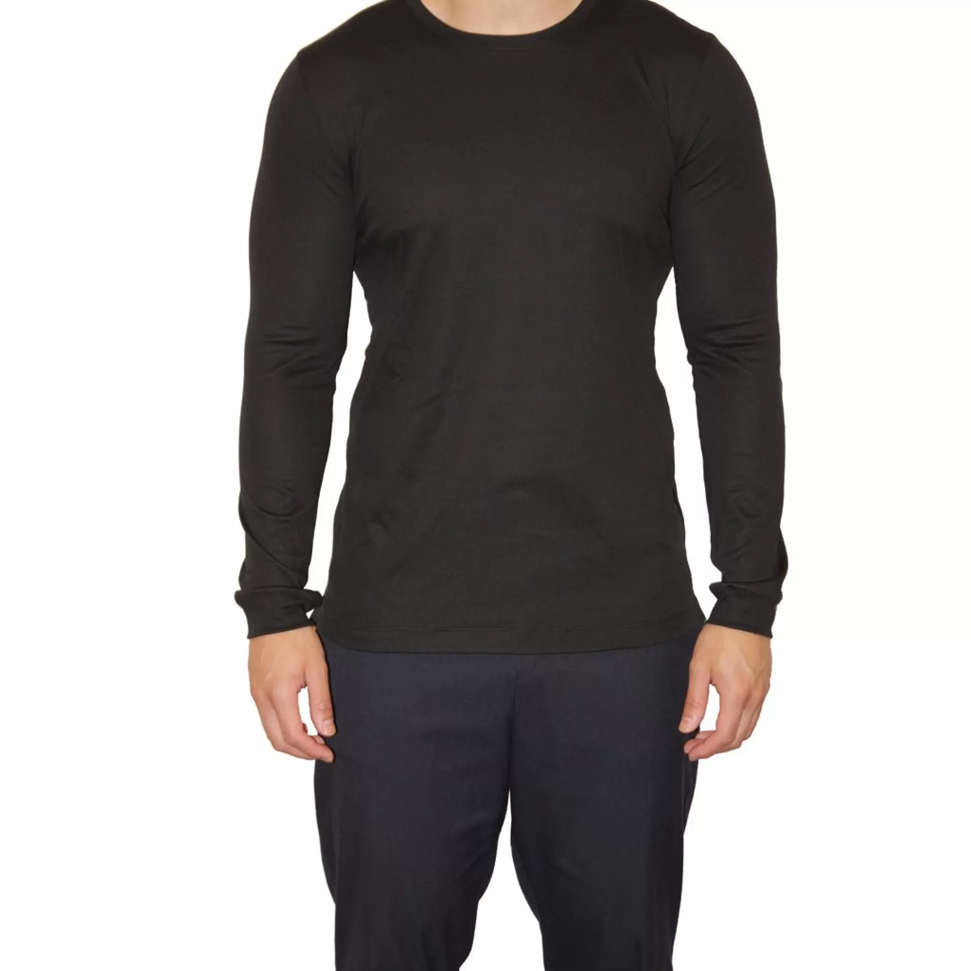 Store Henry Bucks MCKINNON & CO Plain Jersey Long Sleeve T-Shirt BLACK