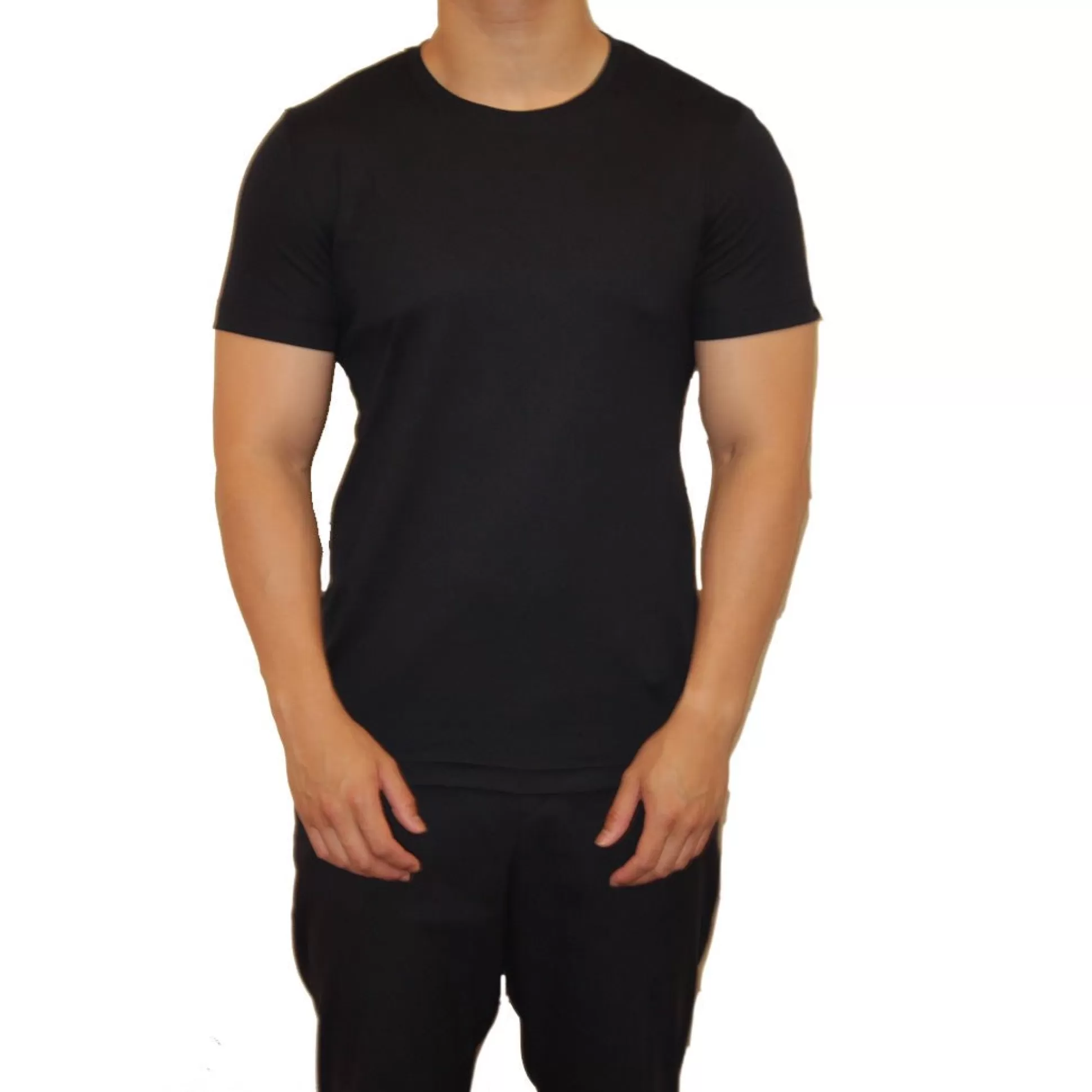 Hot Henry Bucks MCKINNON & CO Plain Jersey Short Sleeve T-Shirt BLACK