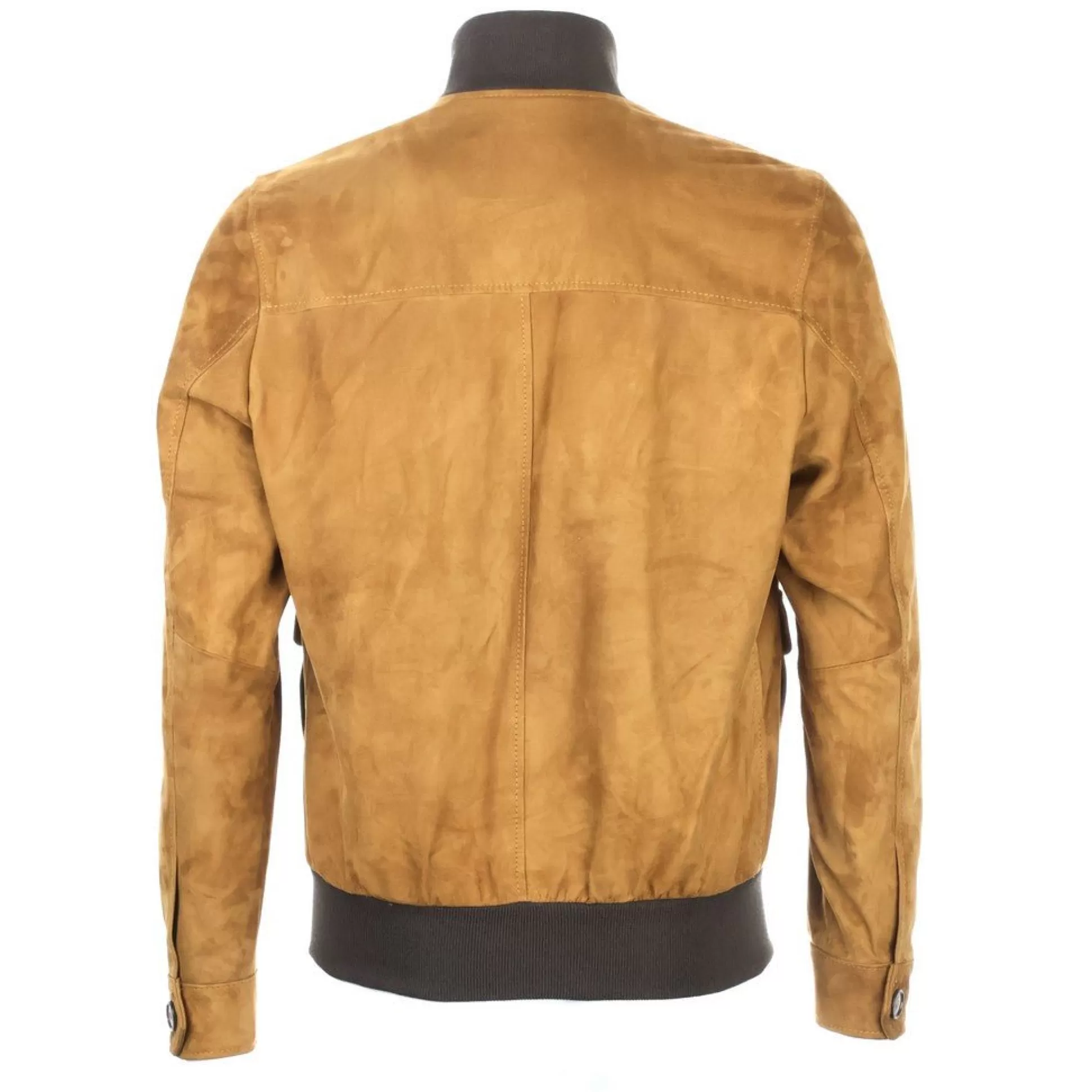 Online Henry Bucks McKINNON & CO Suede Leather Bomber Jacket TAN/BROWN REG