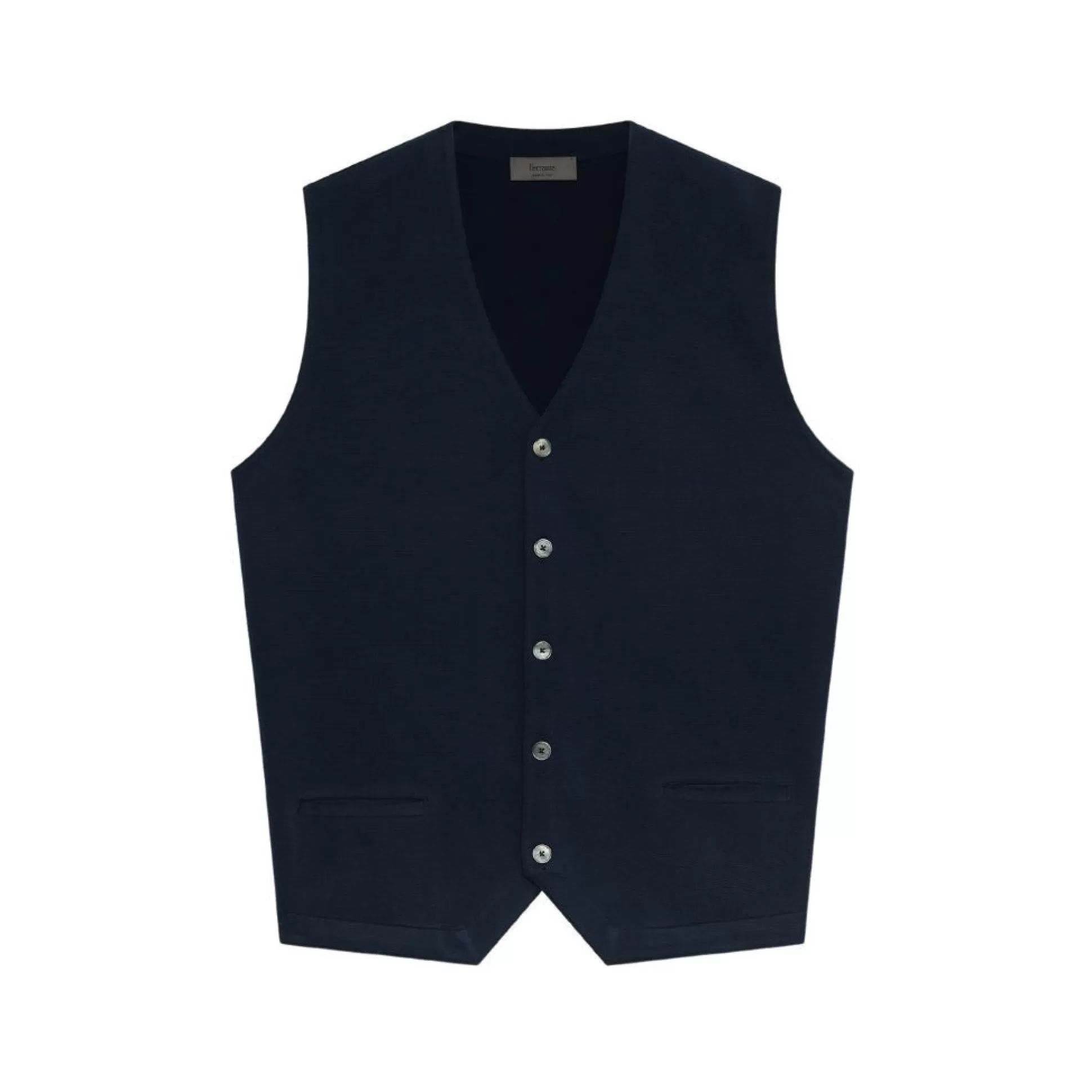 Fashion Henry Bucks McKINNON & CO X FERRANTE Cotton Gilet NAVY