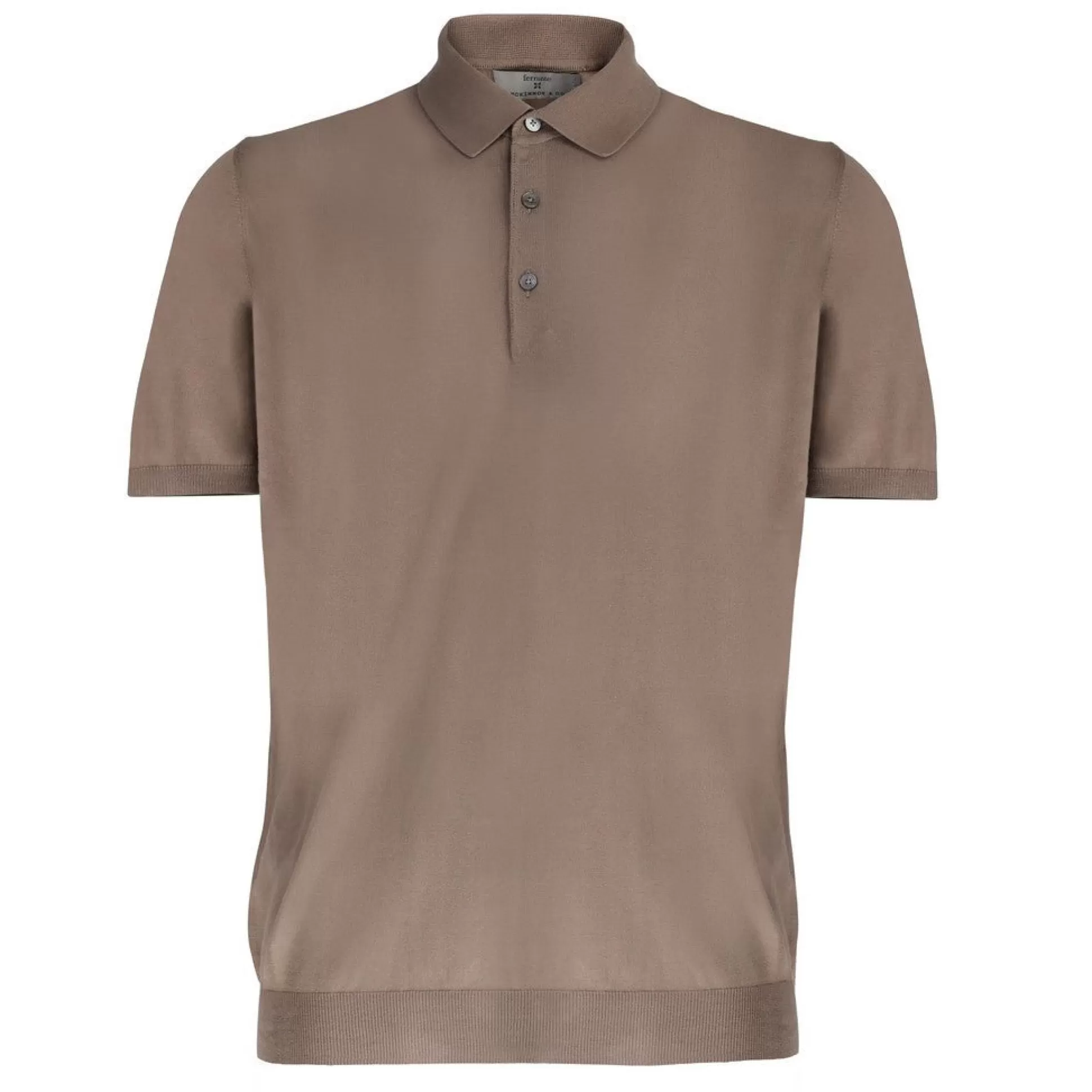 Sale Henry Bucks McKINNON & CO X FERRANTE Cotton Polo BROWN