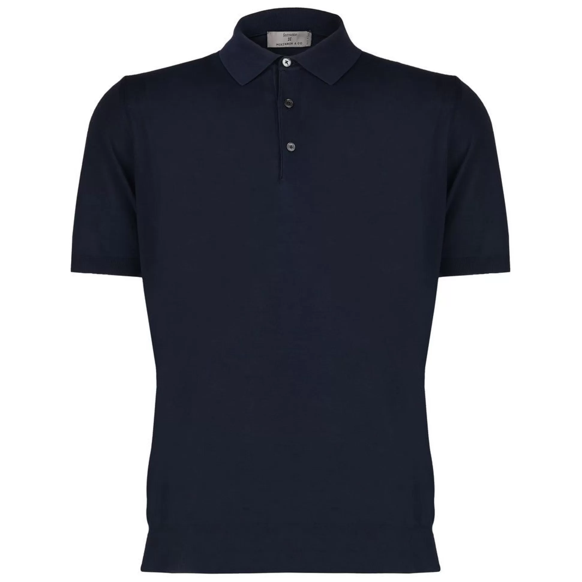 Shop Henry Bucks McKINNON & CO X FERRANTE Garment Dyed Polo NAVY