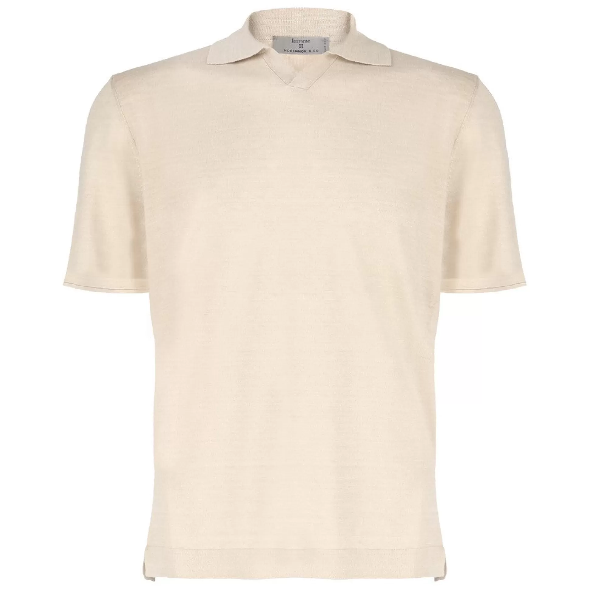 Flash Sale Henry Bucks McKINNON & CO X FERRANTE Linen Polo BEIGE