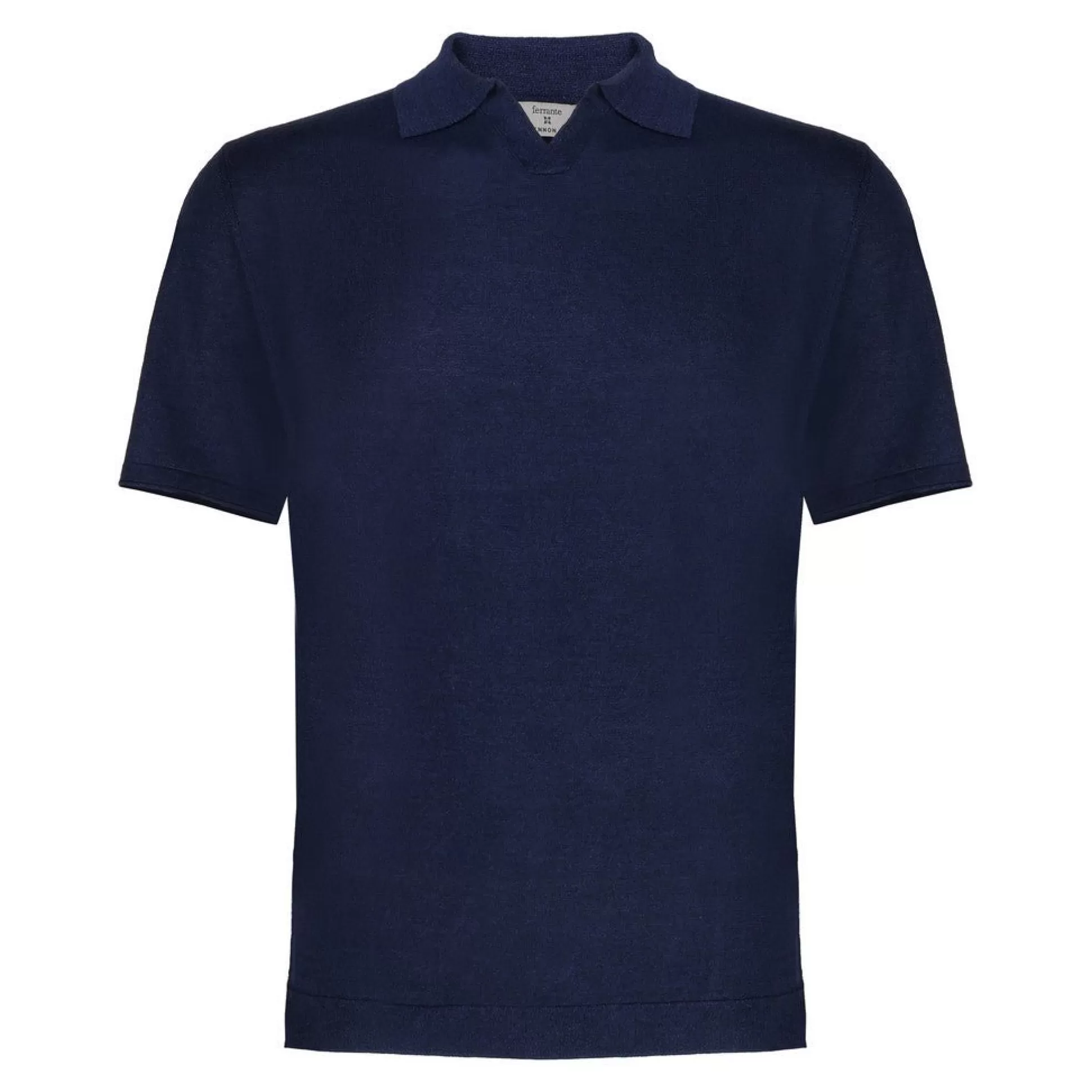 Sale Henry Bucks McKINNON & CO X FERRANTE Linen Polo NAVY