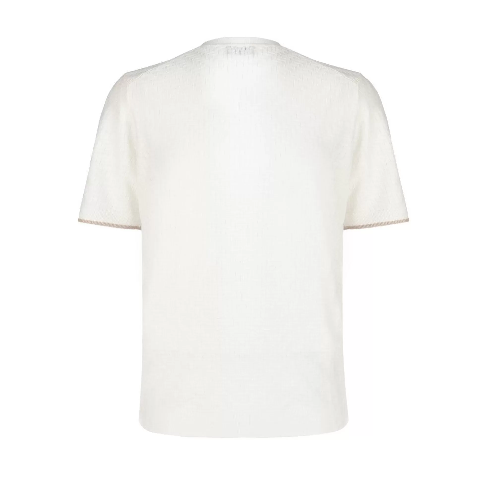 Clearance Henry Bucks McKINNON & CO X FERRANTE Linen Short Sleeve T-Shirt WHITE