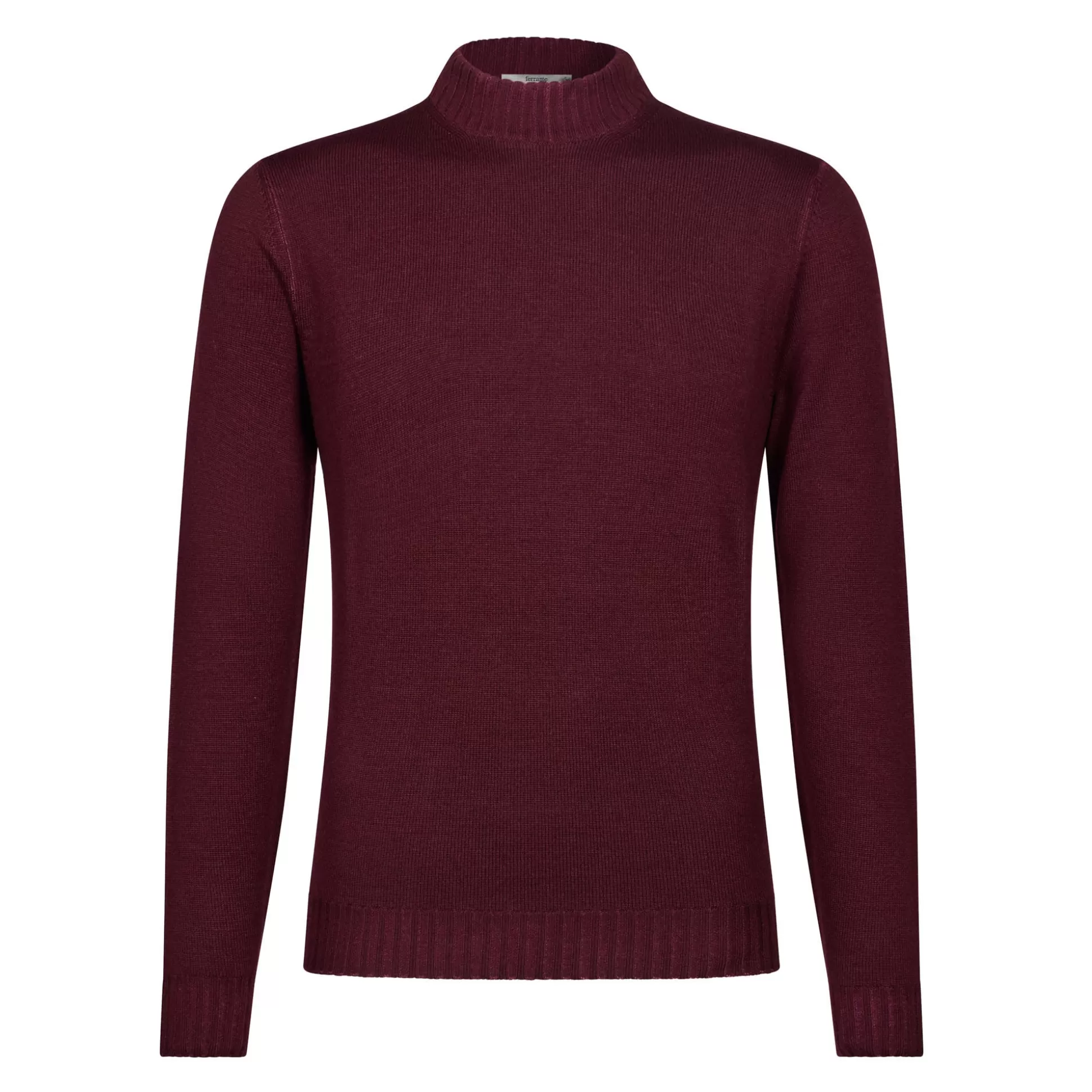 Flash Sale Henry Bucks MCKinnon & CO X FERRANTE Merino Mockneck BURGUNDY