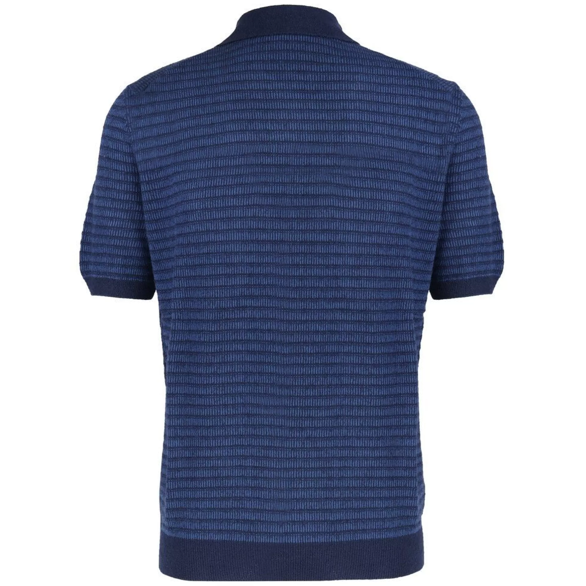 New Henry Bucks McKINNON & CO X FERRANTE Stripe Cotton Polo NAVY