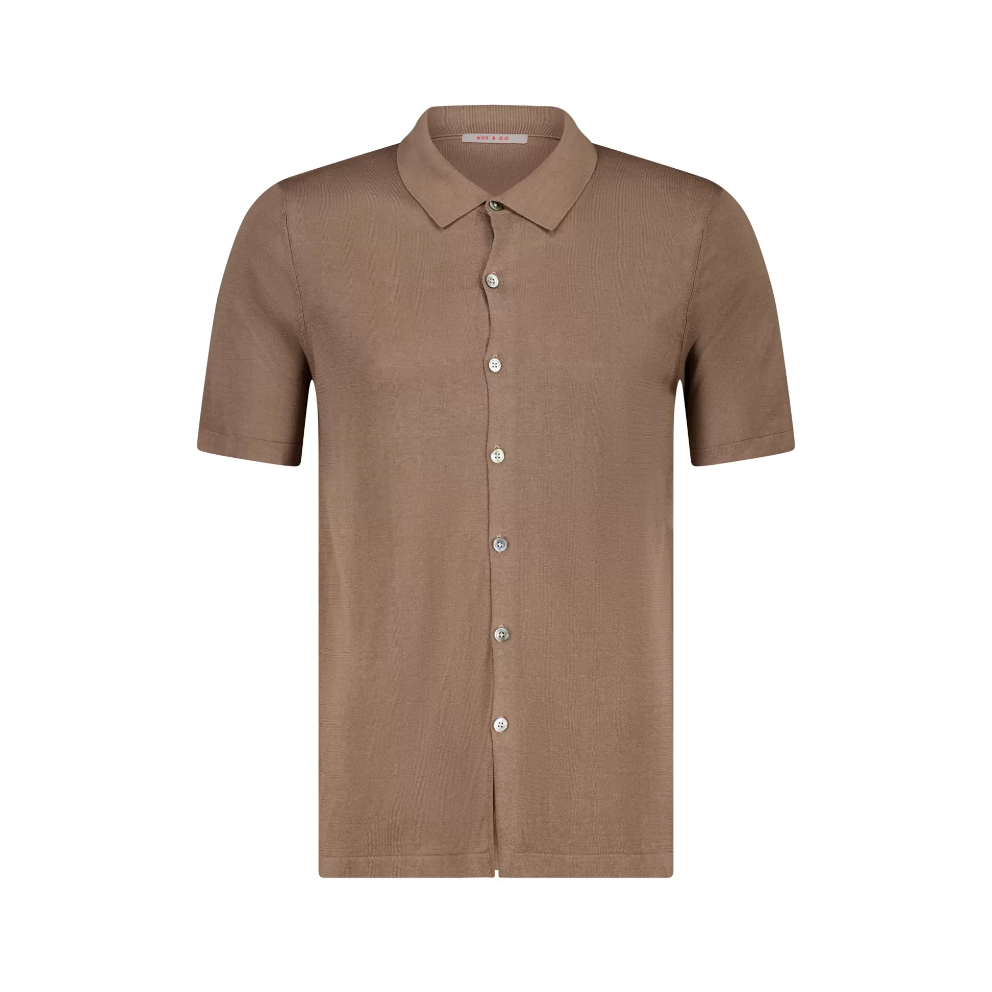 Online Henry Bucks MCKINNON Button Down Silk Shirt BROWN