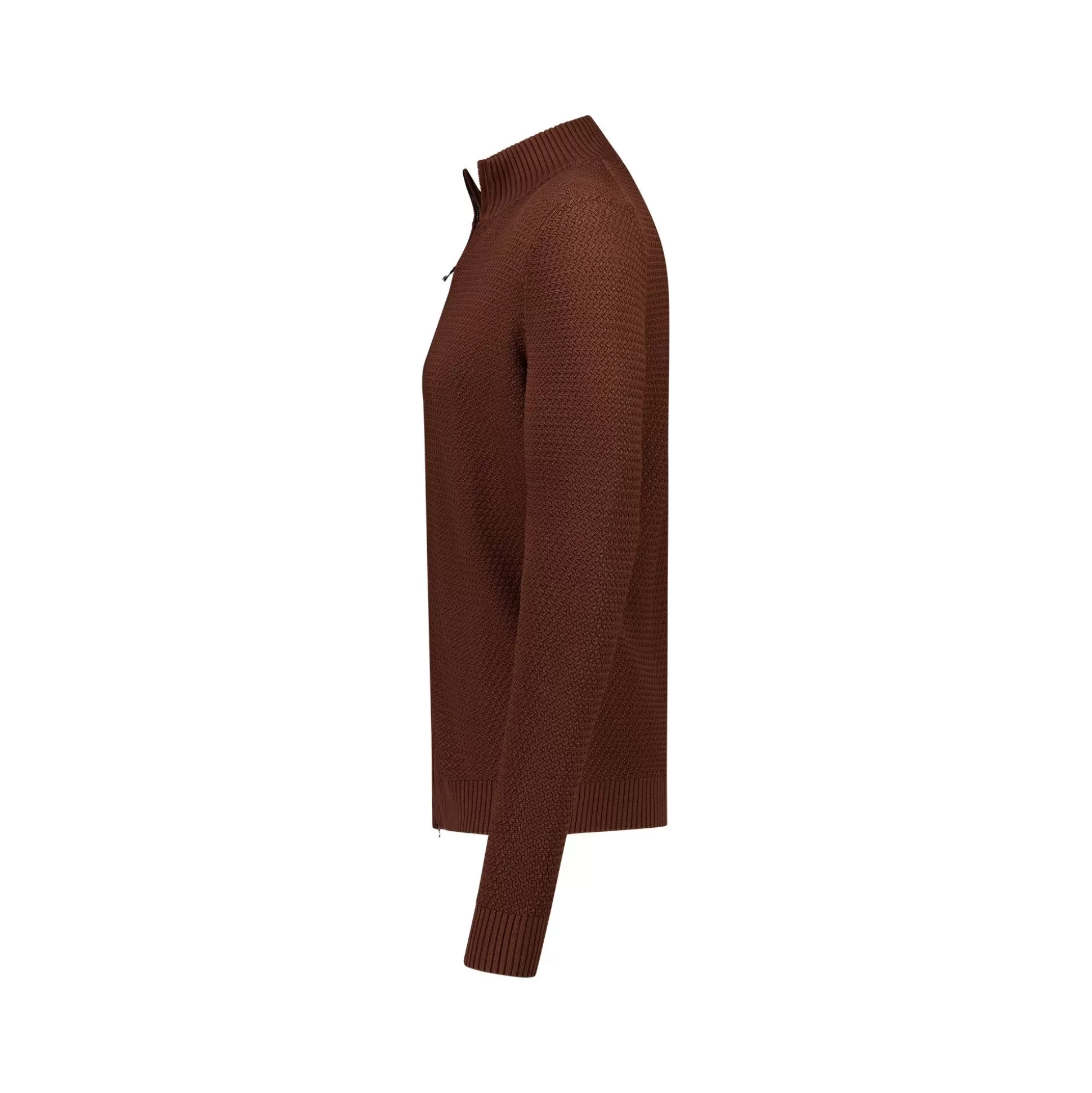 Best Sale Henry Bucks MCKINNON X FERRANTE Full Zip Cardigan BROWN