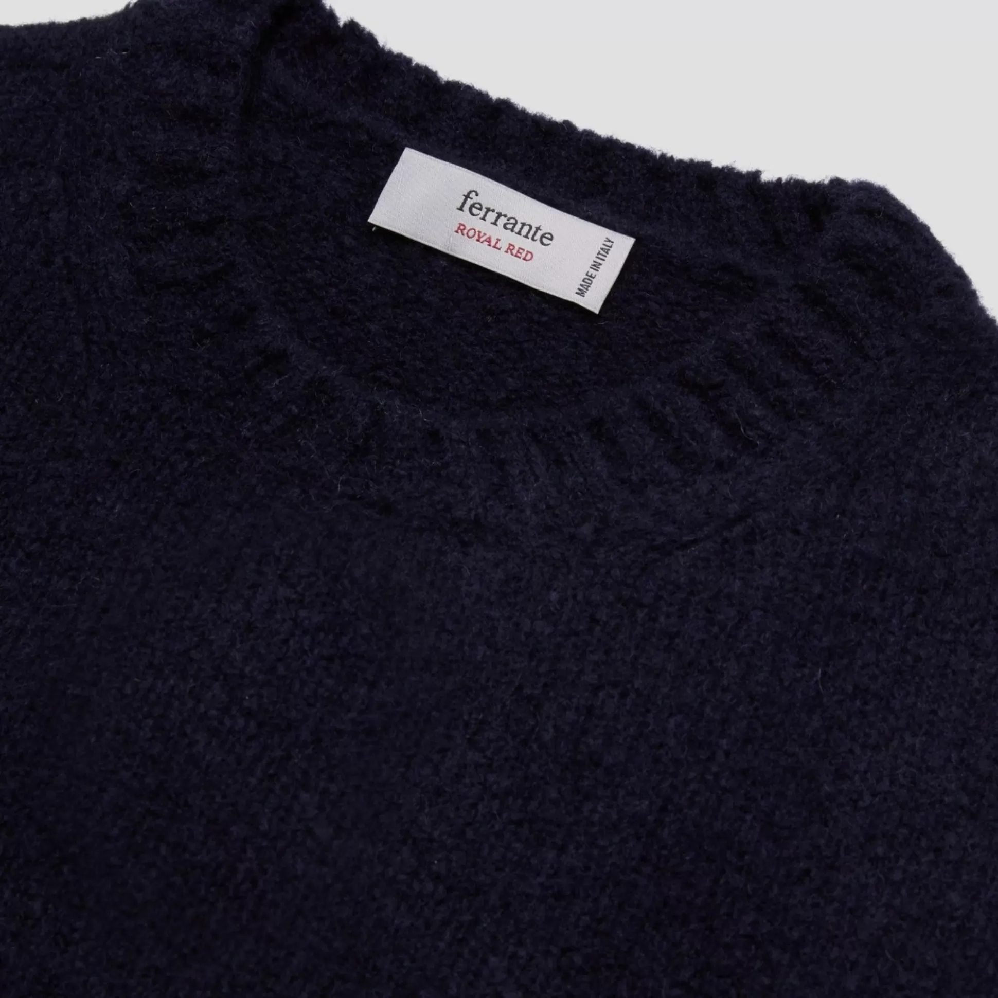 Discount Henry Bucks McKINNON X FERRANTE Malfilè Crewneck BLUE/NAVY