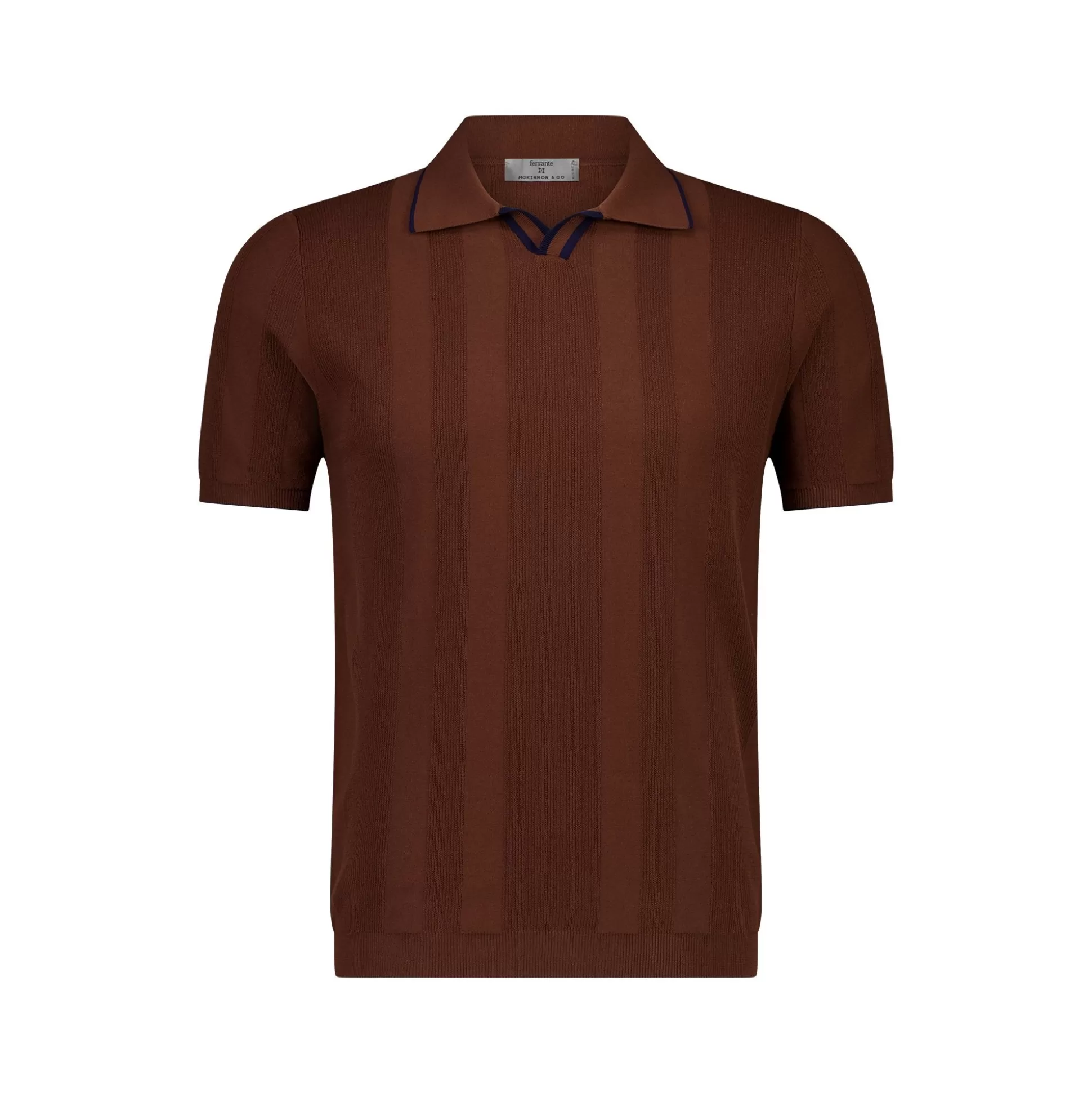 Cheap Henry Bucks MCKINNON X FERRANTE Short Sleeve Polo BROWN