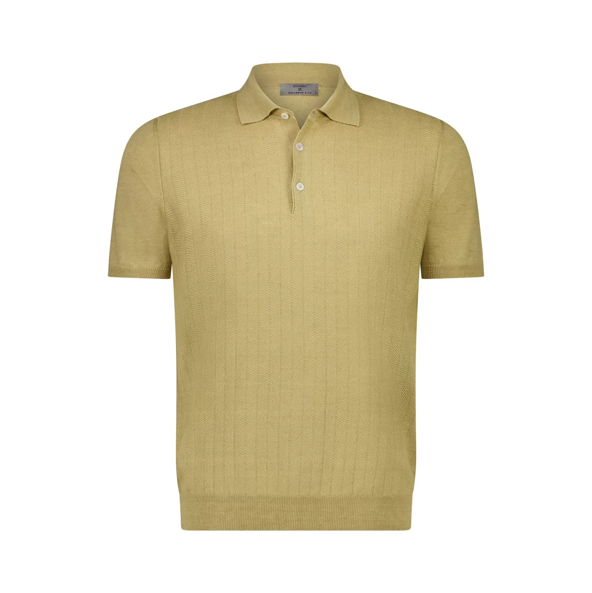 New Henry Bucks MCKINNON X FERRANTE Short Sleeve Polo SAND