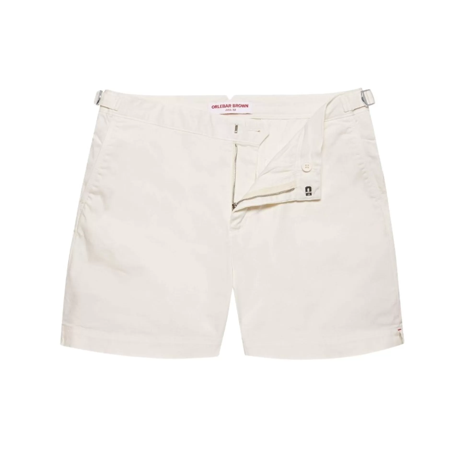 Shop Henry Bucks ORLEBAR BROWN Cotton Stretch Shorts CREAM