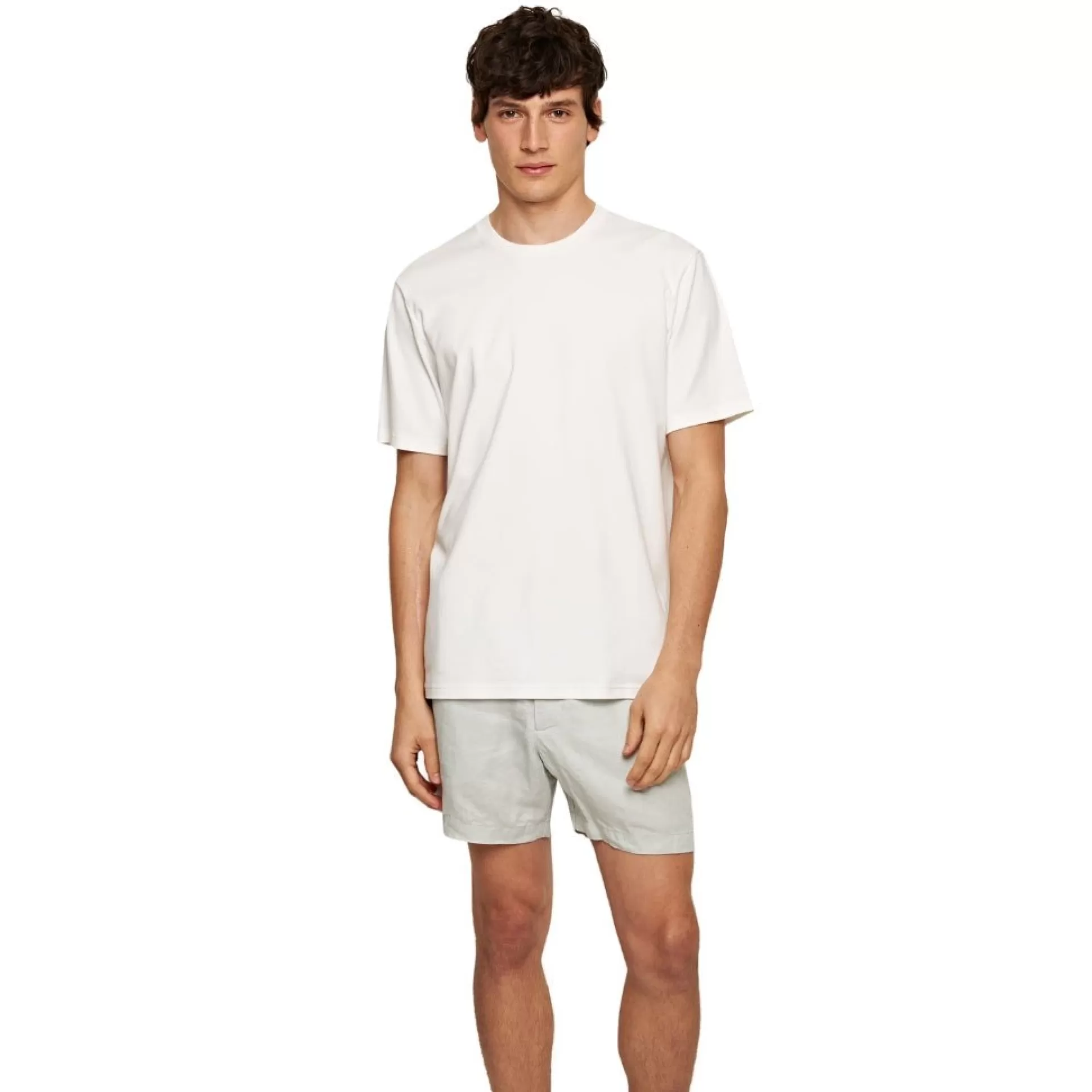 Shop Henry Bucks ORLEBAR BROWN Linen Shorts WHITE