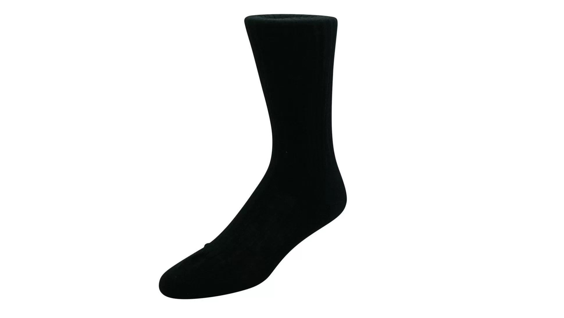 Outlet Henry Bucks PANTHERELLA 70 Wool 5X3 Rib Long Socks BLACK