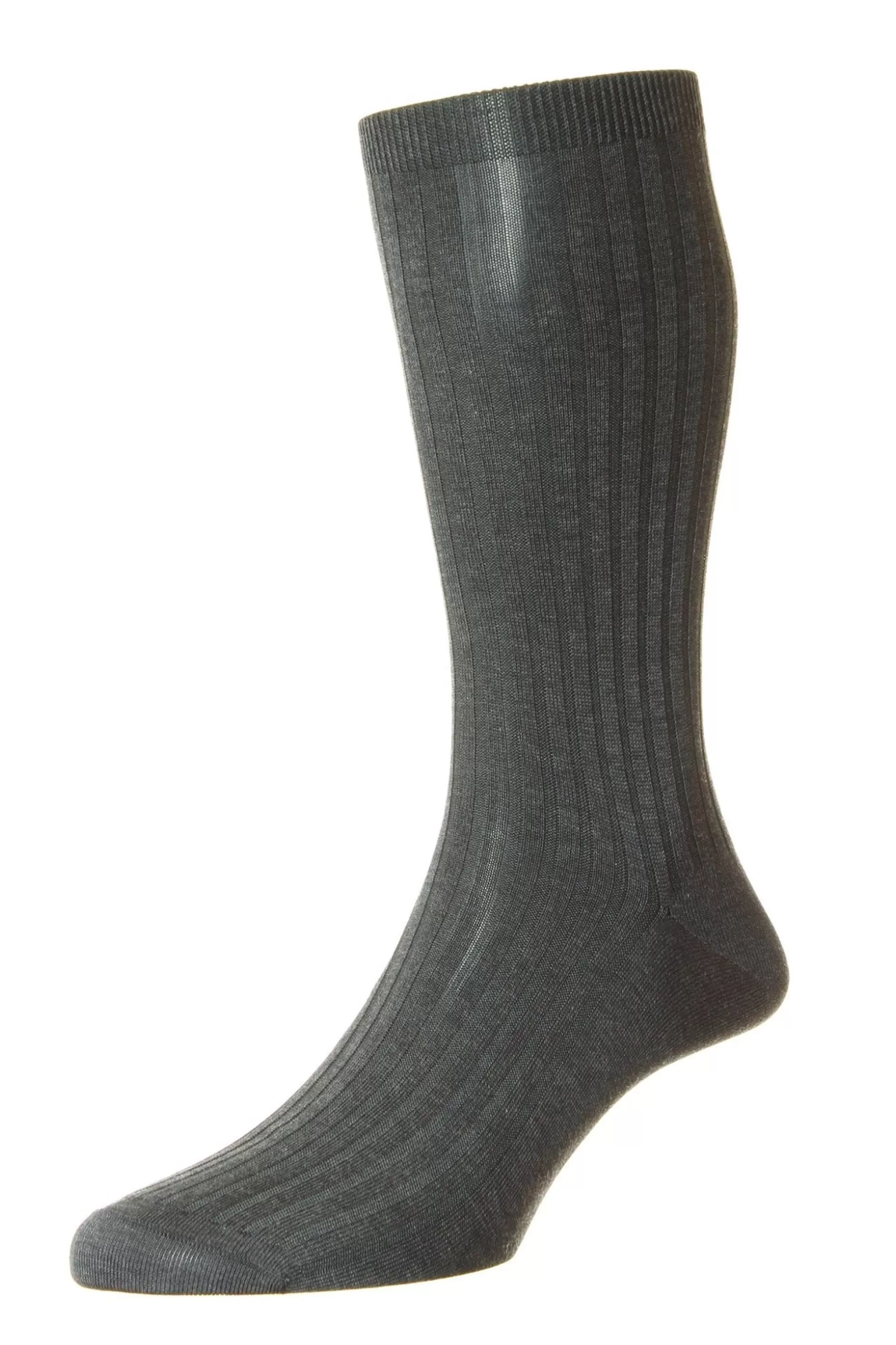 Shop Henry Bucks PANTHERELLA Danvers Fil D'ecosse Socks DARK GREY MIX