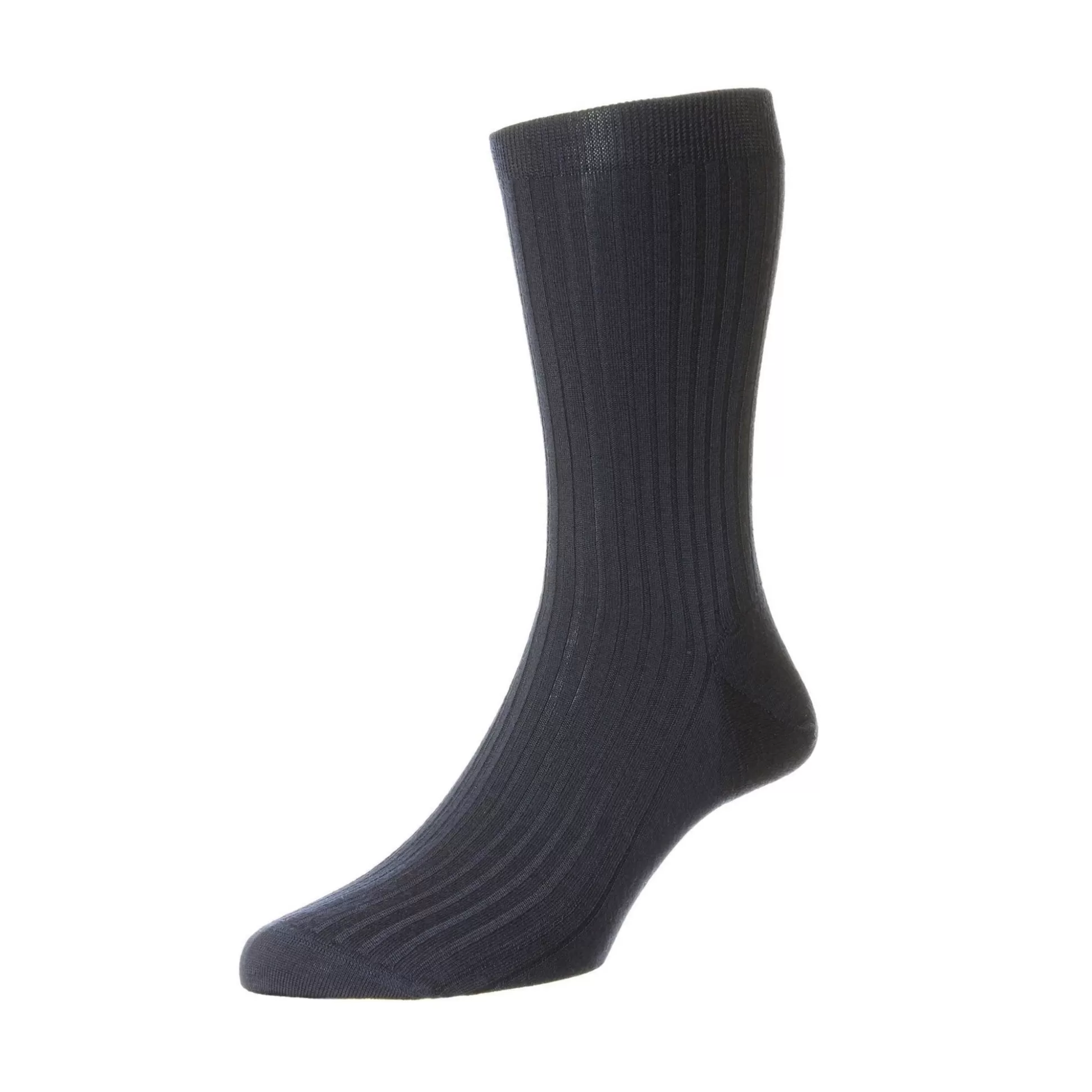 Best Sale Henry Bucks PANTHERELLA Wool Rib Socks DARK GREY