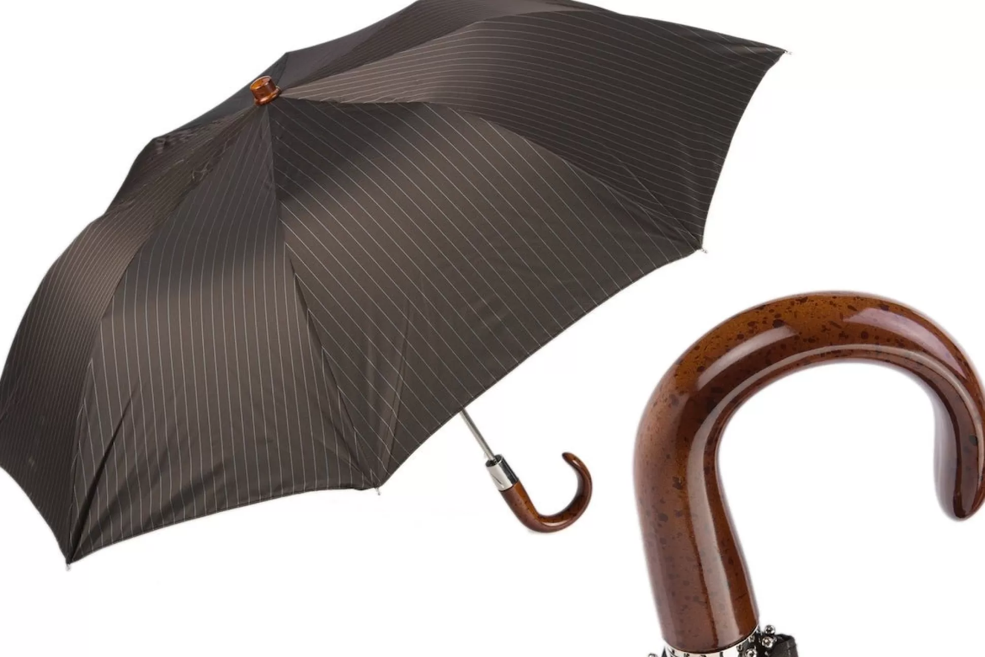 Sale Henry Bucks PASOTTI Classic Fold Umbrella BROWN