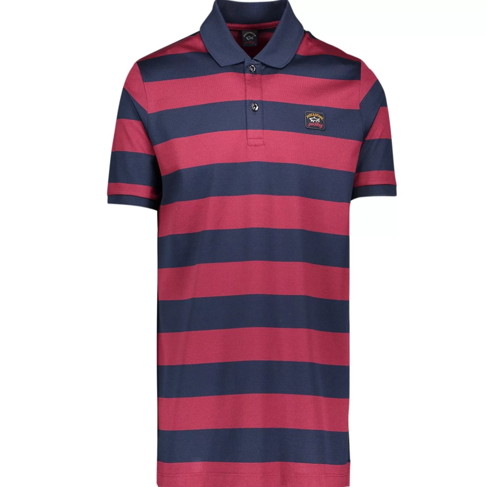 Cheap Henry Bucks PAUL & SHARK Block Stripe Polo NAVY/BURGUNDY