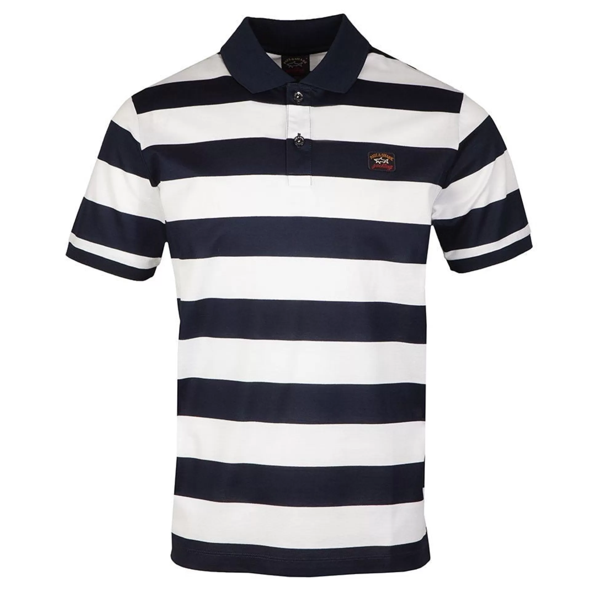 Sale Henry Bucks PAUL & SHARK Block Stripe Polo NAVY/WHITE NAVY WHITE