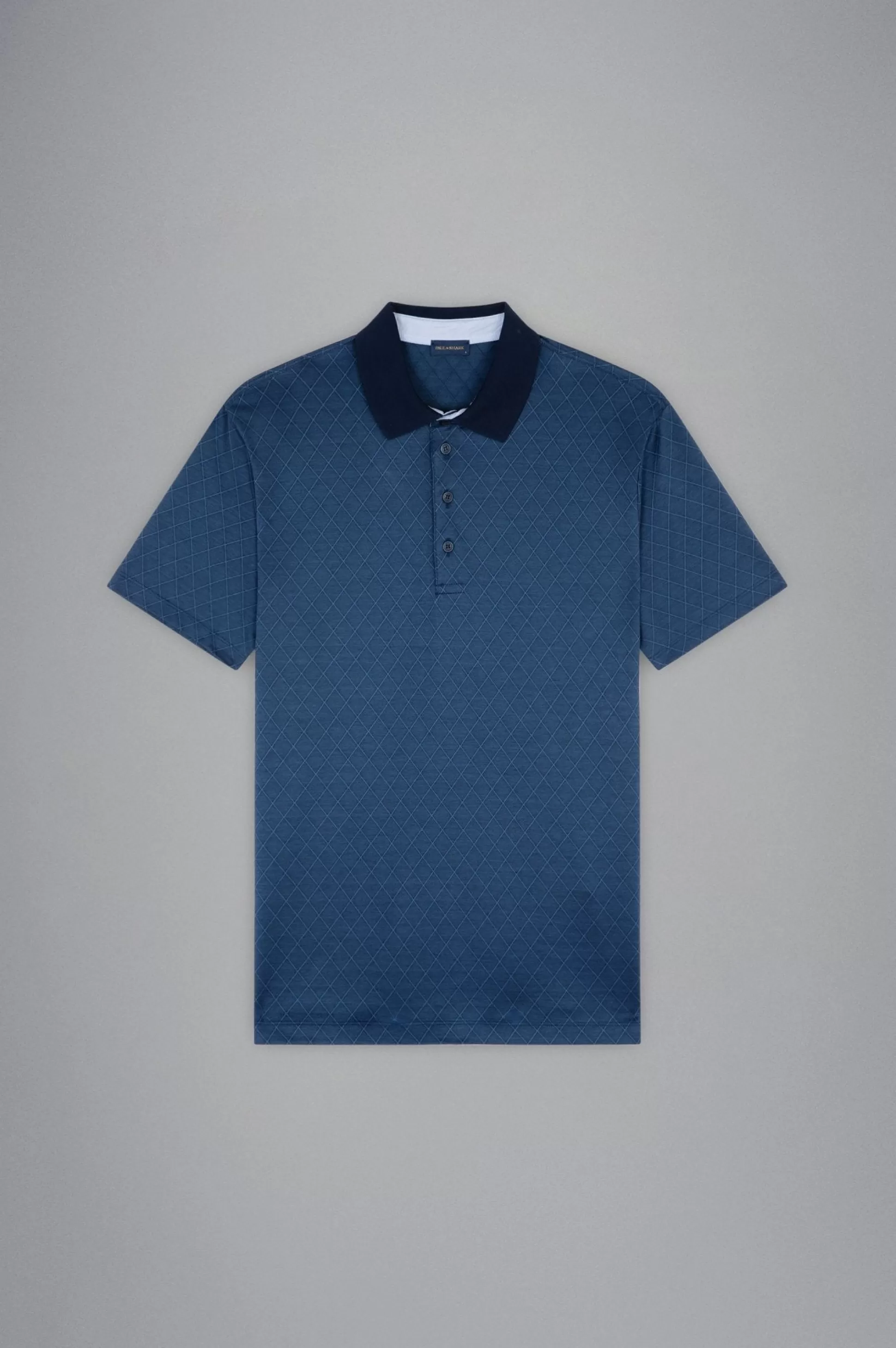 Cheap Henry Bucks PAUL & SHARK Cotton Jacquard Polo Shirt BLUE