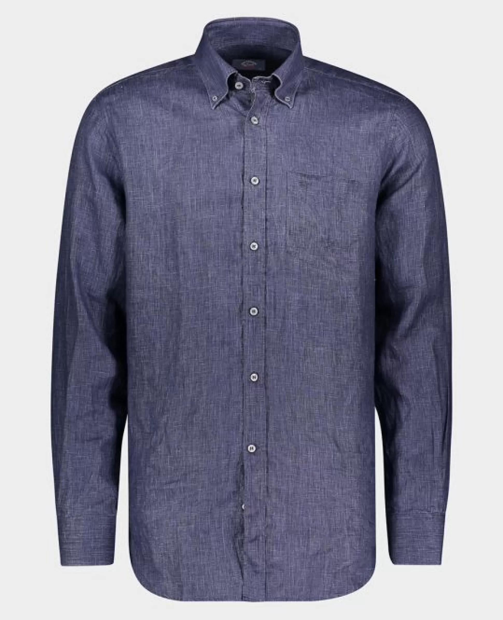 Outlet Henry Bucks PAUL & SHARK LINEN SHIRT NAVY