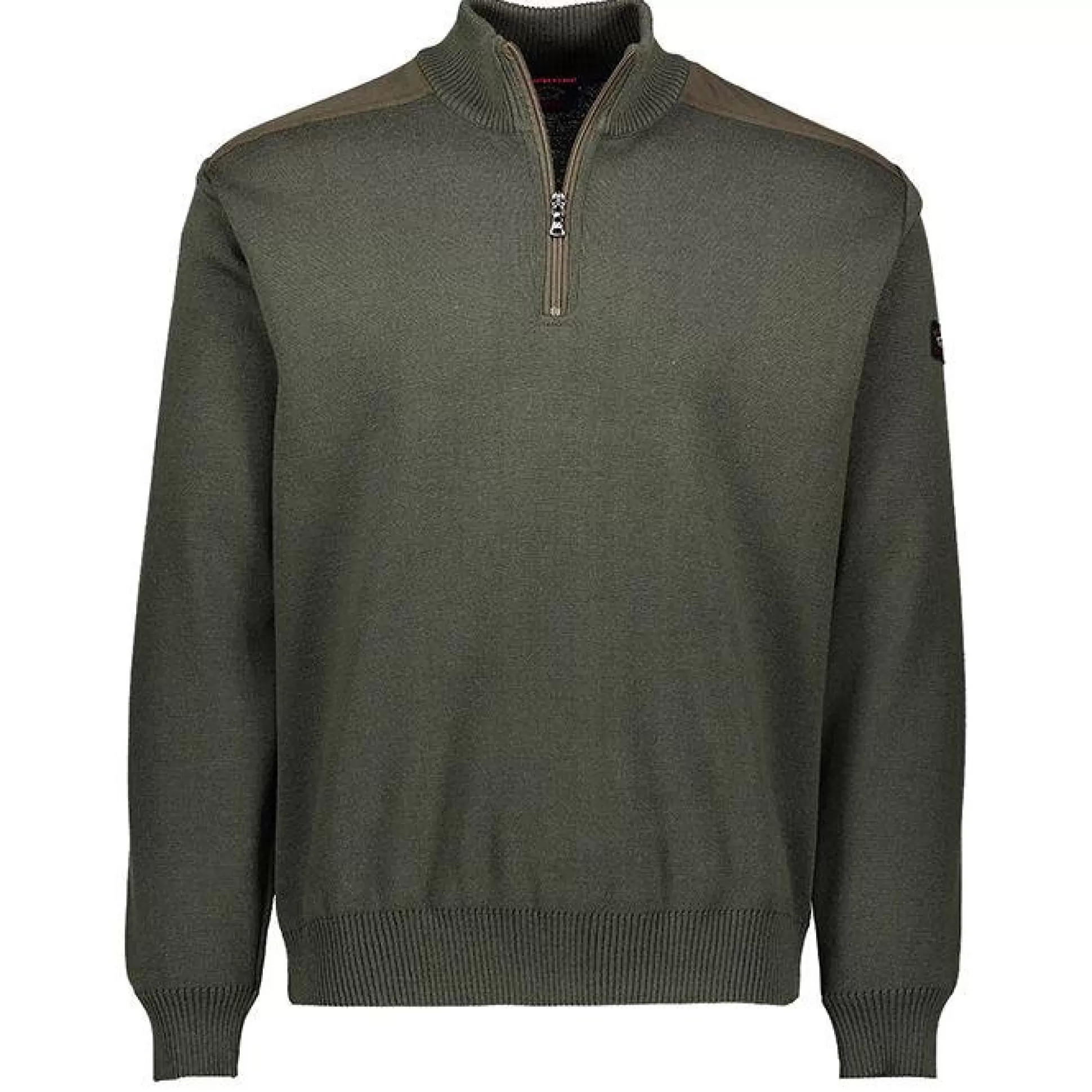 Cheap Henry Bucks PAUL & SHARK Mockneck 1/2 Zip Knit OLIVE