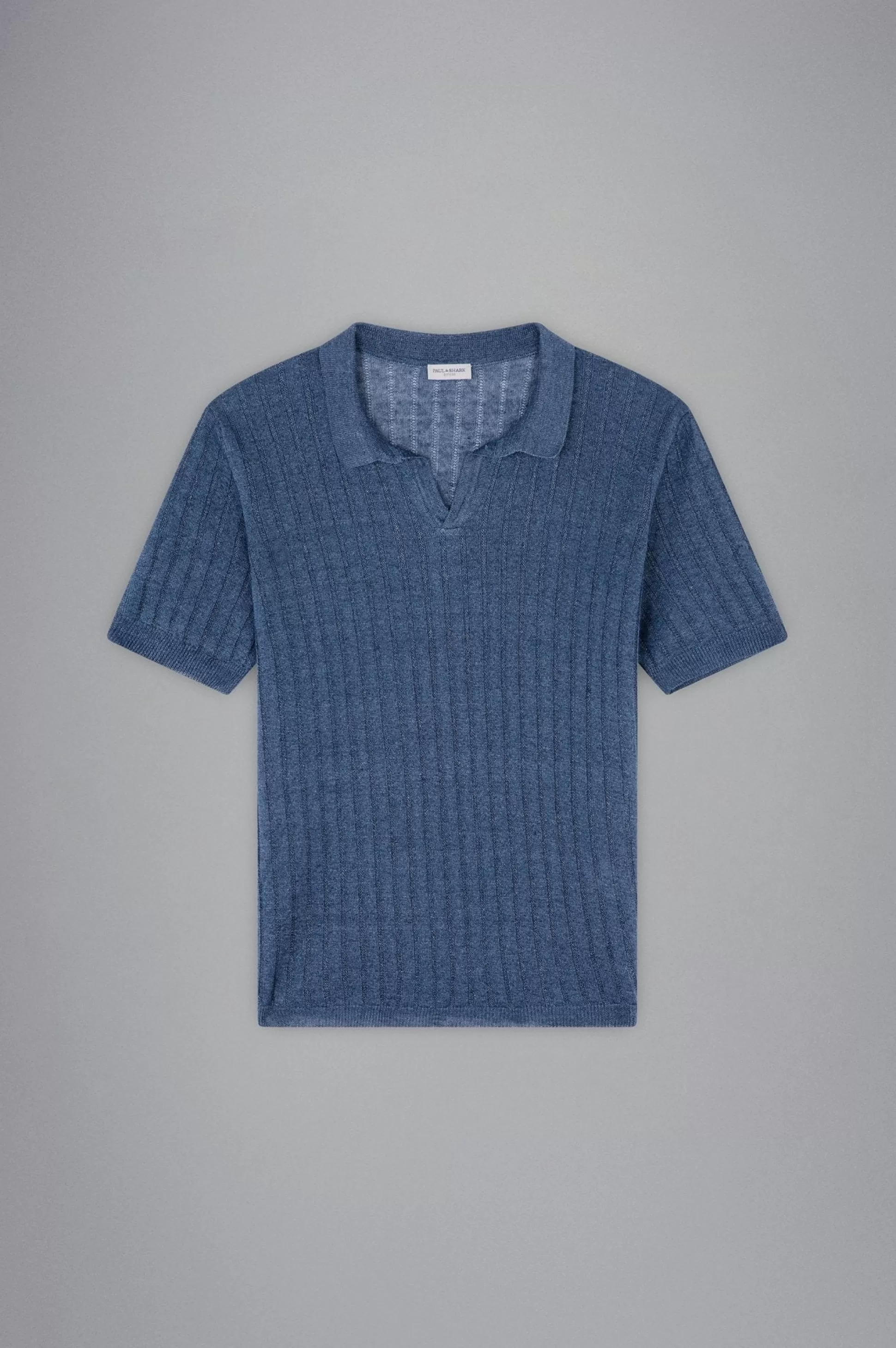 Best Henry Bucks PAUL & SHARK Ribbed Knitskipper Polo INDIGO