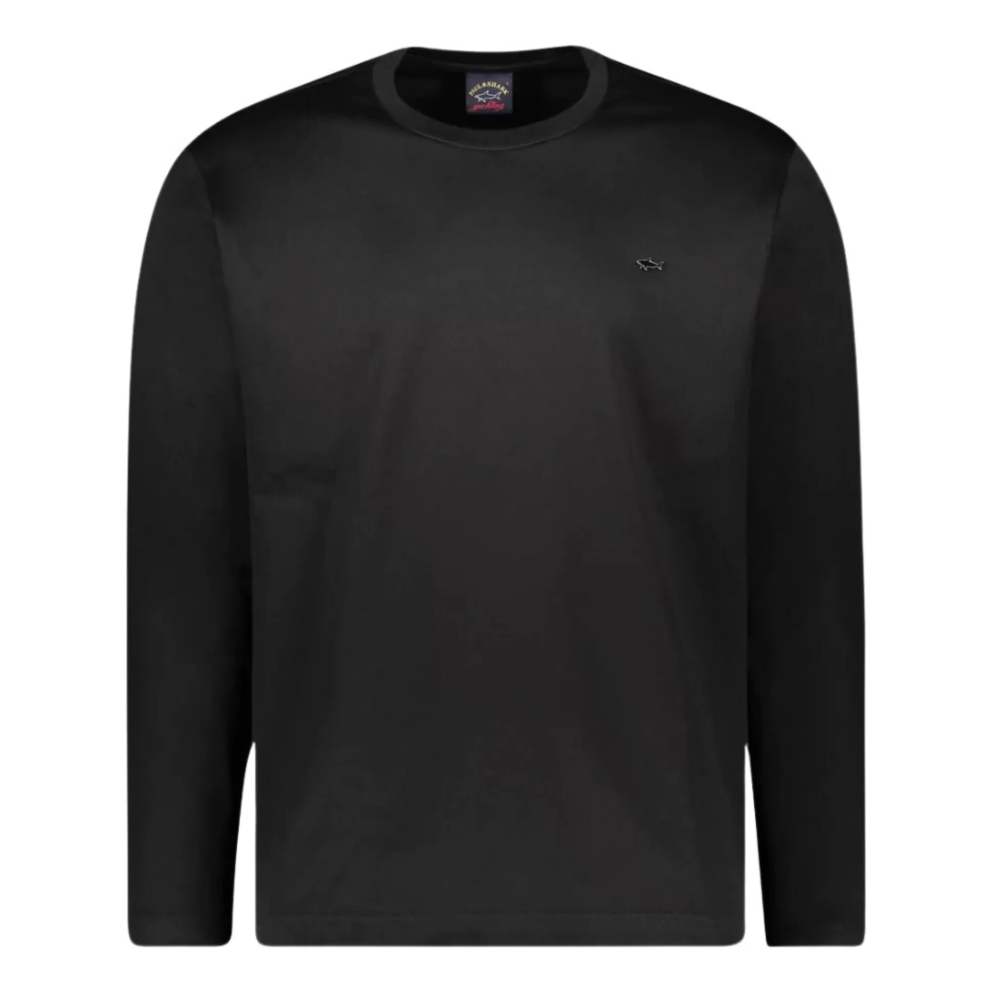 Shop Henry Bucks PAUL&SHARK Aqua Interlock Long Sleeve Tee BLACK