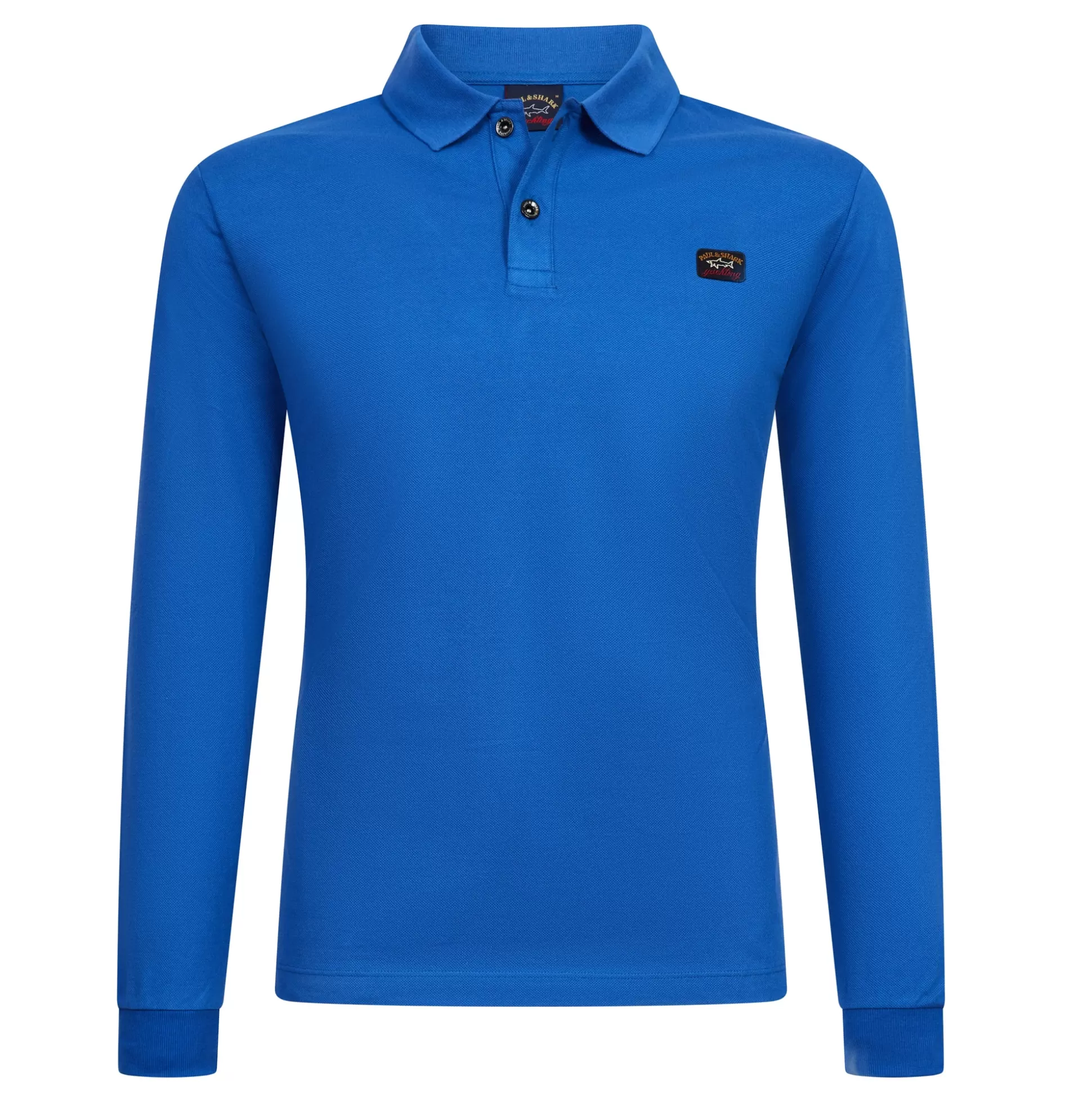 Cheap Henry Bucks PAUL&SHARK Cotton Pique Long Sleeve Polo COBALT BLUE