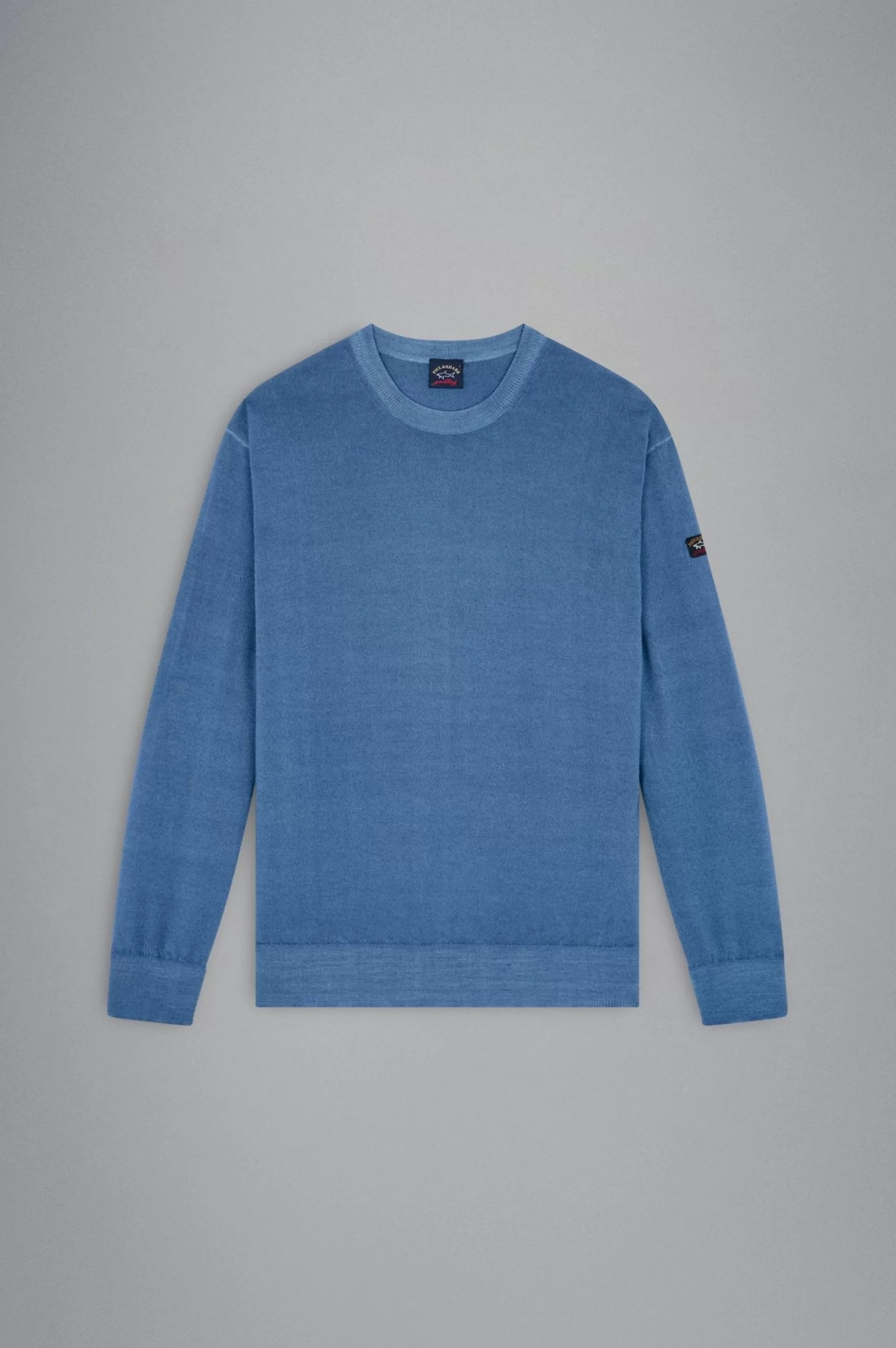 Outlet Henry Bucks PAUL&SHARK Extra Fine Merino Crewknit BLUE