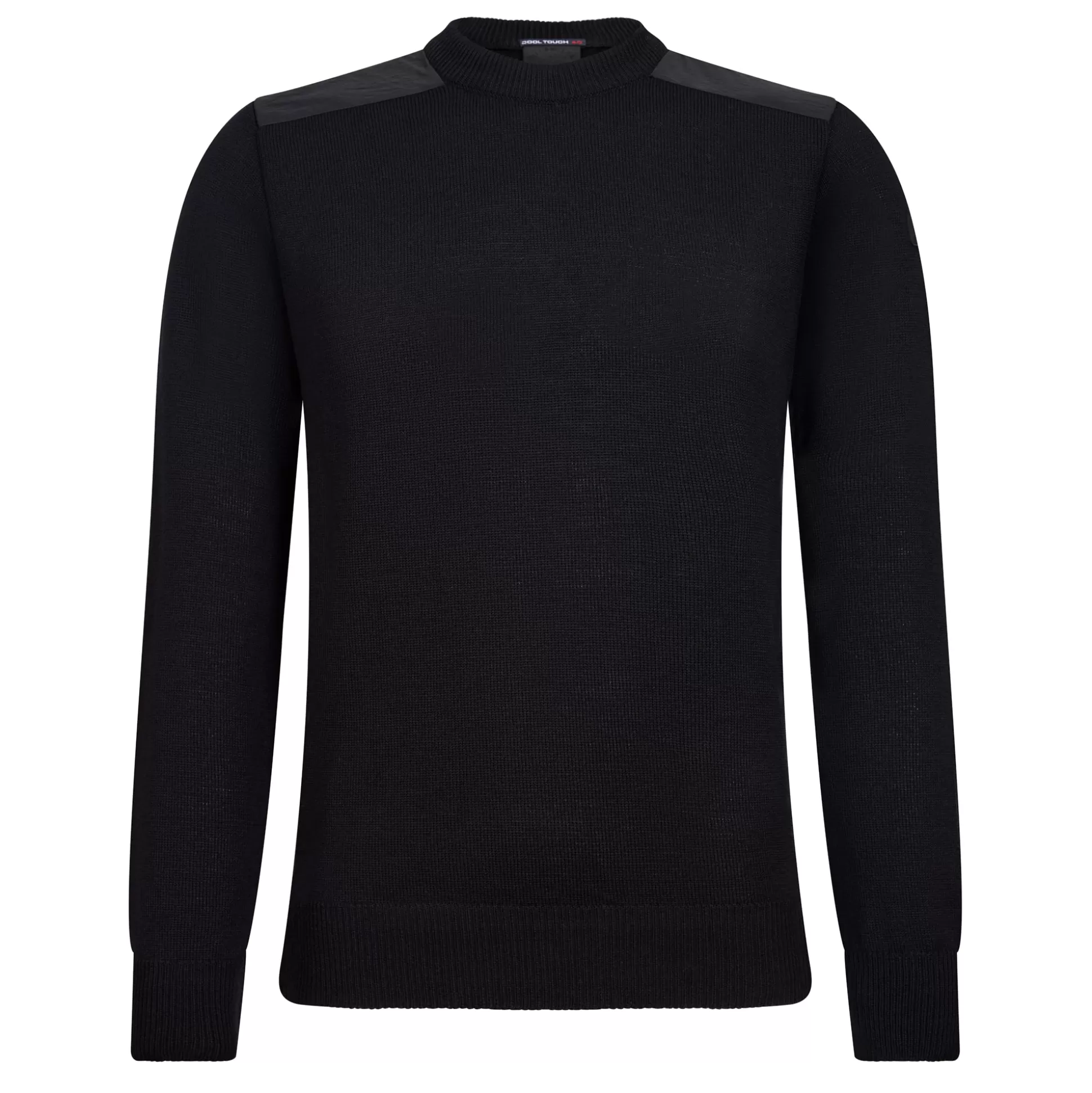 Hot Henry Bucks PAUL&SHARK Extrafine Merino Crewknit BLACK