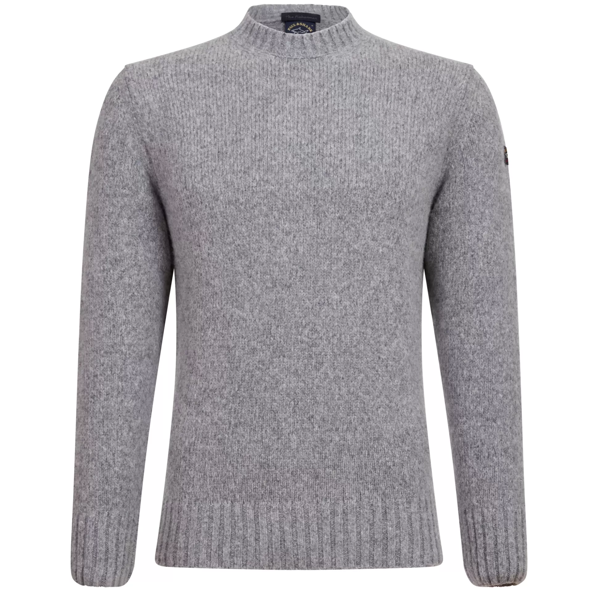 Clearance Henry Bucks PAUL&SHARK Fisherman Wool Crewknit GREY