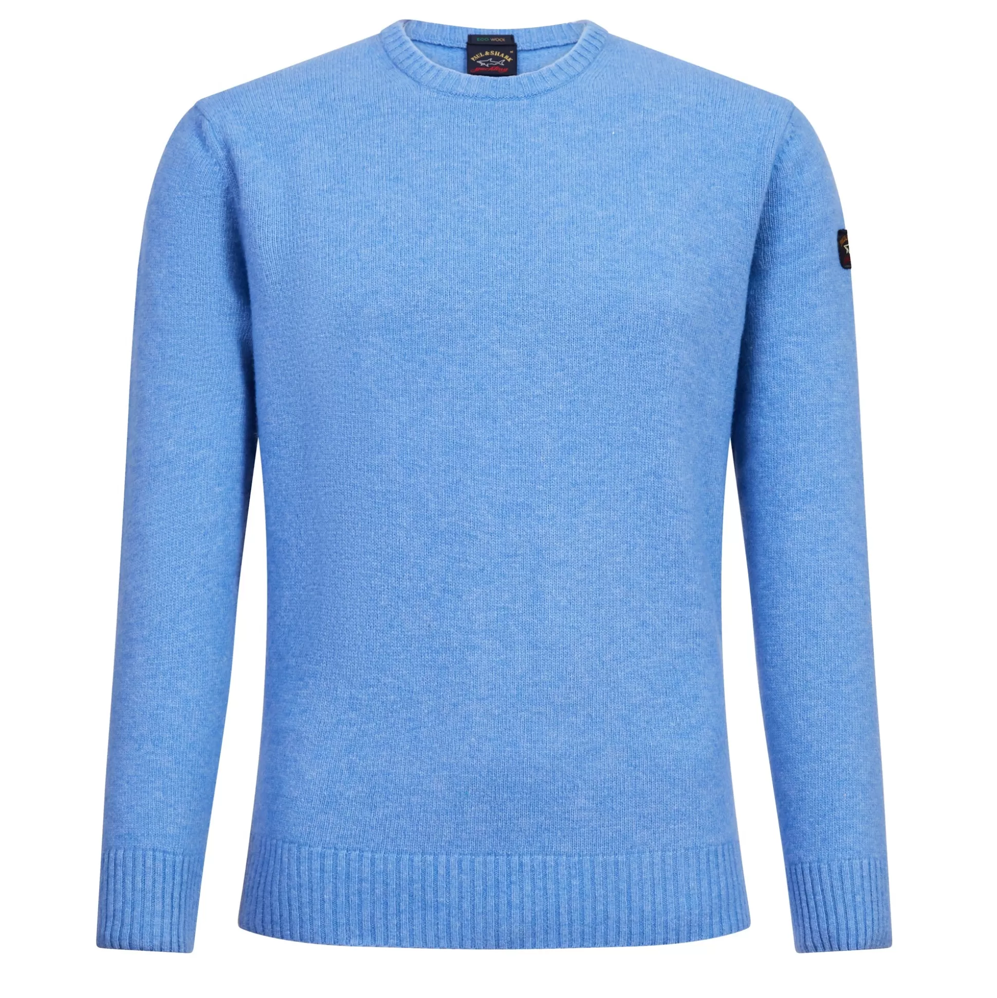 Store Henry Bucks PAUL&SHARK Fisherman Wool Crewknit LIGHT BLUE