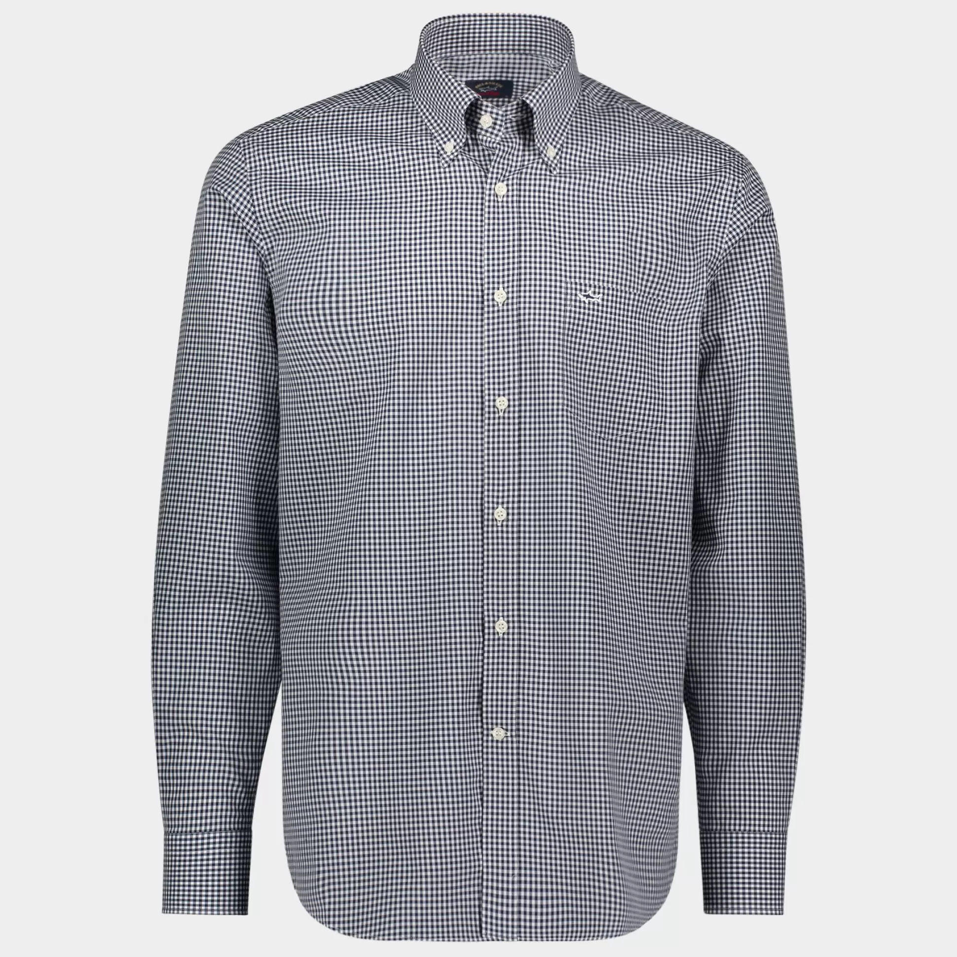 Discount Henry Bucks PAUL&SHARK Gingham Shirt NAVY/WHITE