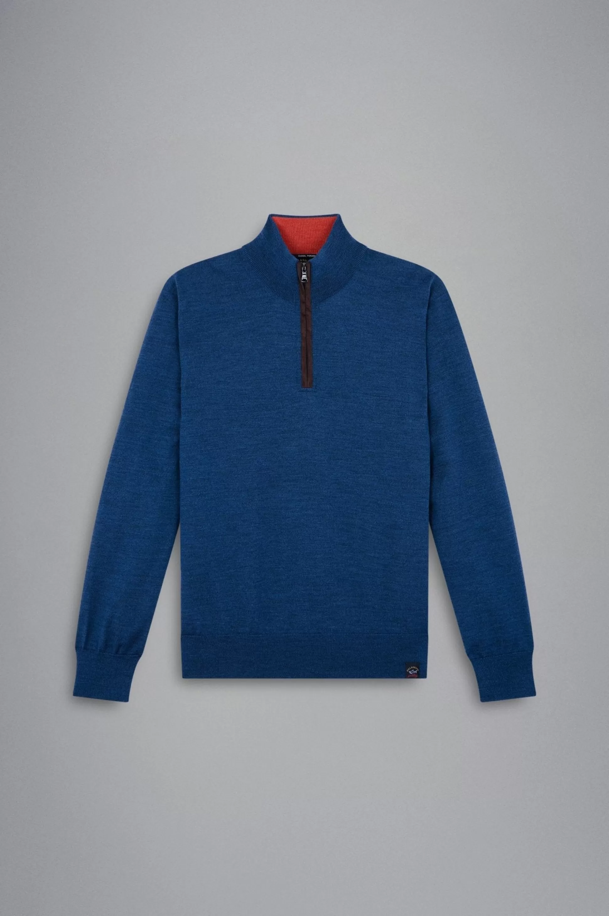 Best Henry Bucks PAUL&SHARK X Soft Tech 1/4 Zip Crewknit DEEP SEA