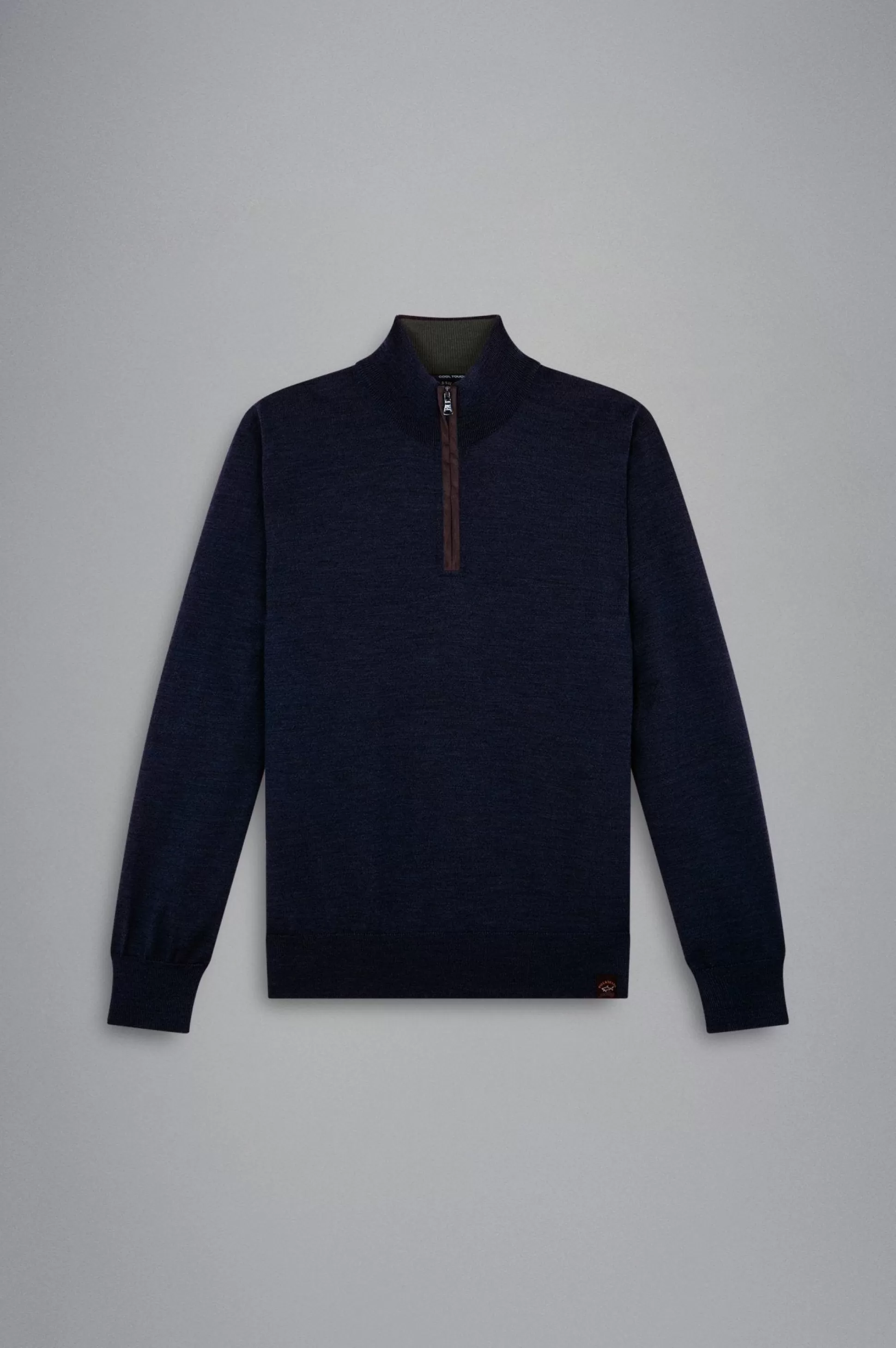 Store Henry Bucks PAUL&SHARK X Soft Tech 1/4 Zip Crewknit NAVY