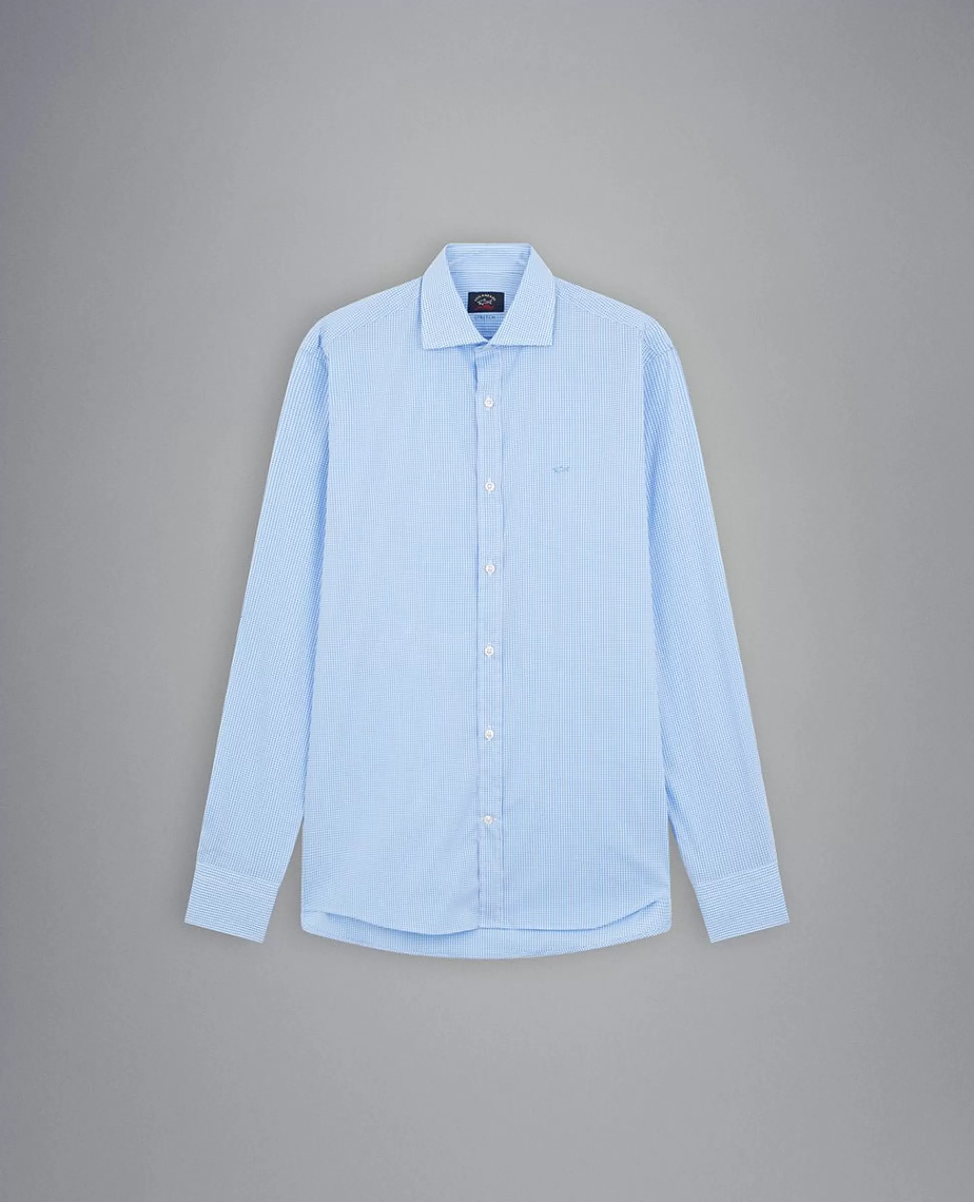 New Henry Bucks P&S COTTON STRETCH SHIRT SKY