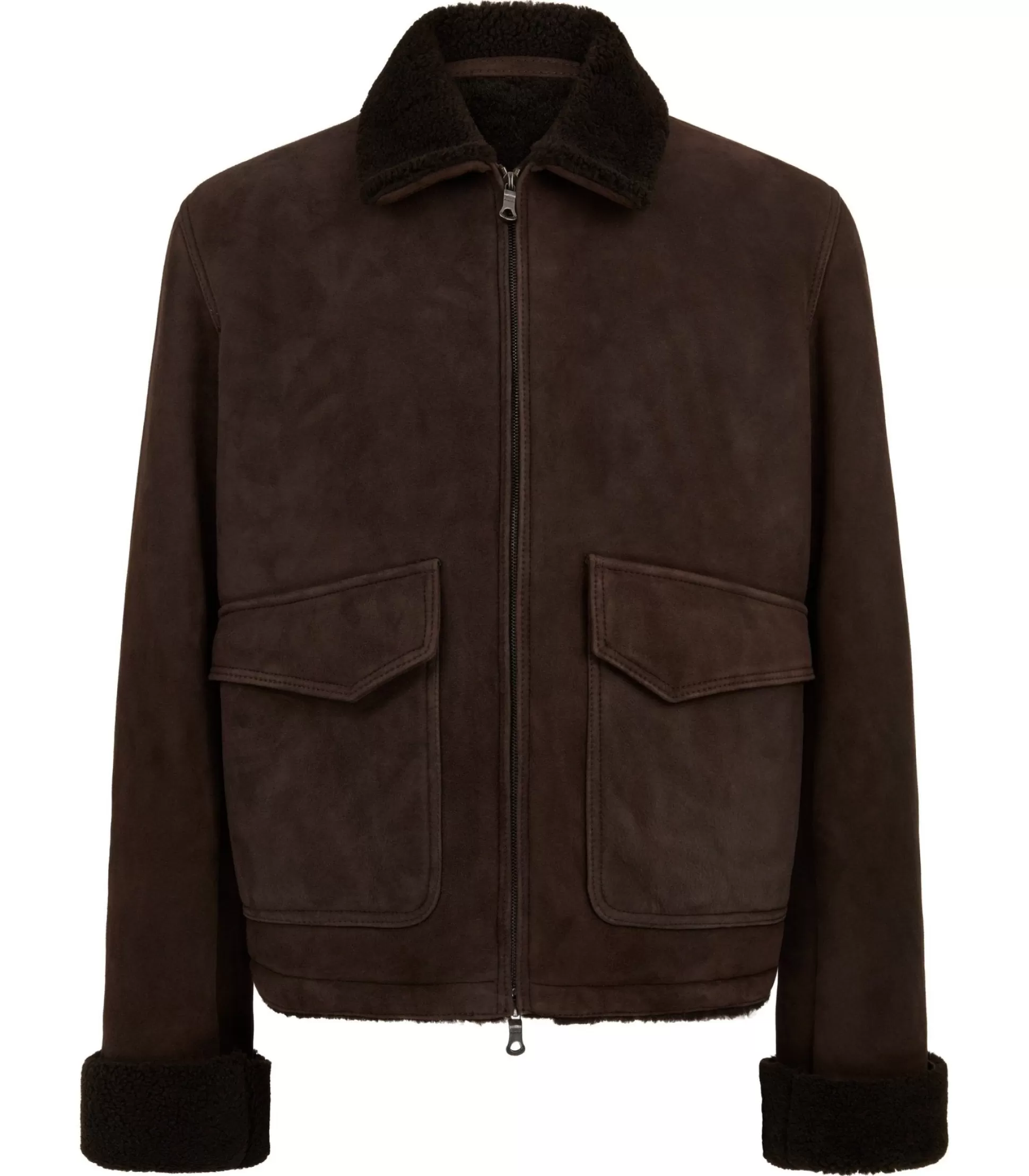 Sale Henry Bucks PURDEY Shearling Jacket In BROWN BROWN REG