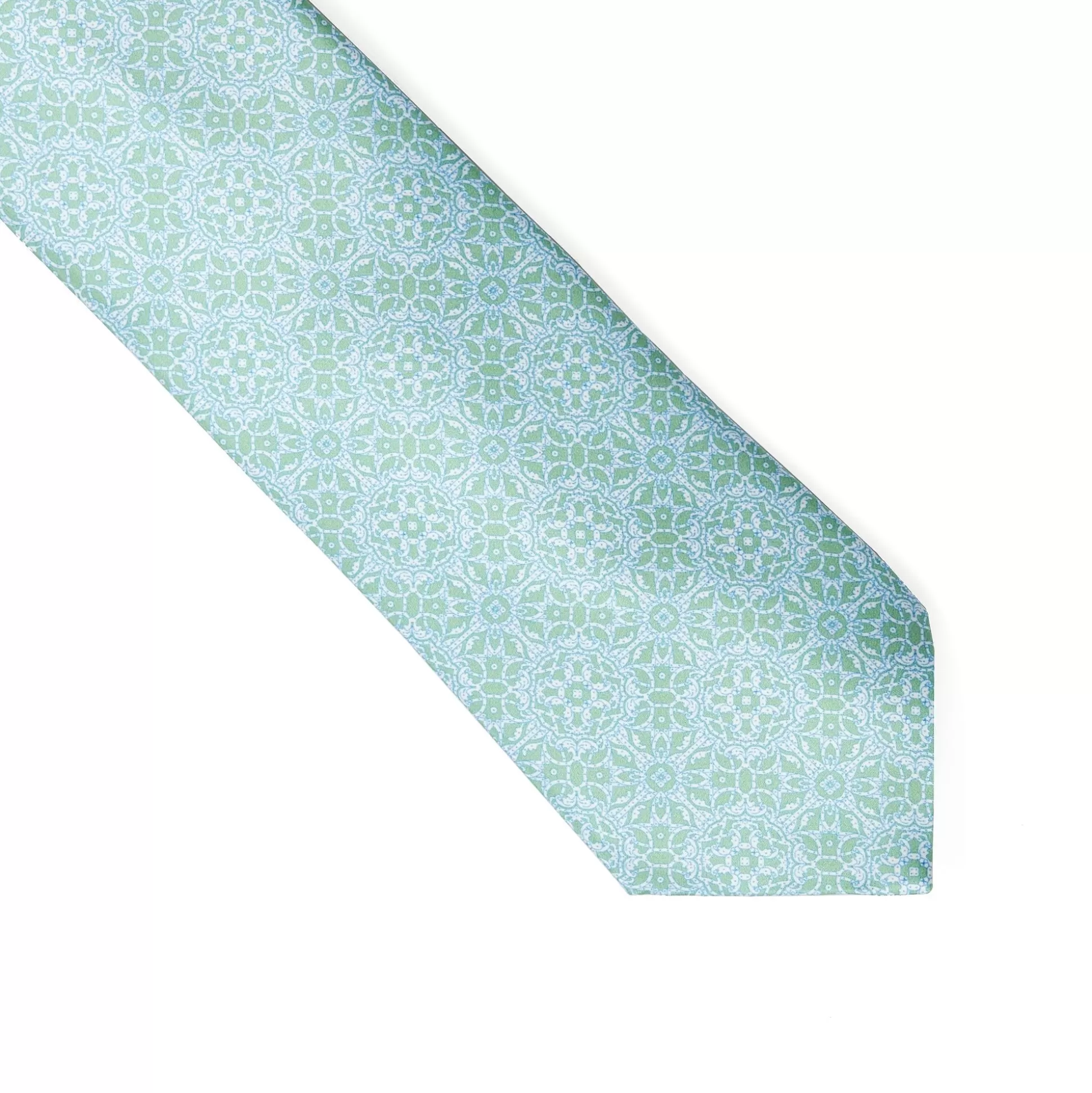 Clearance Henry Bucks STEFANO RICCI Luxury Hand Made Silk Tie LIGHT GREEN