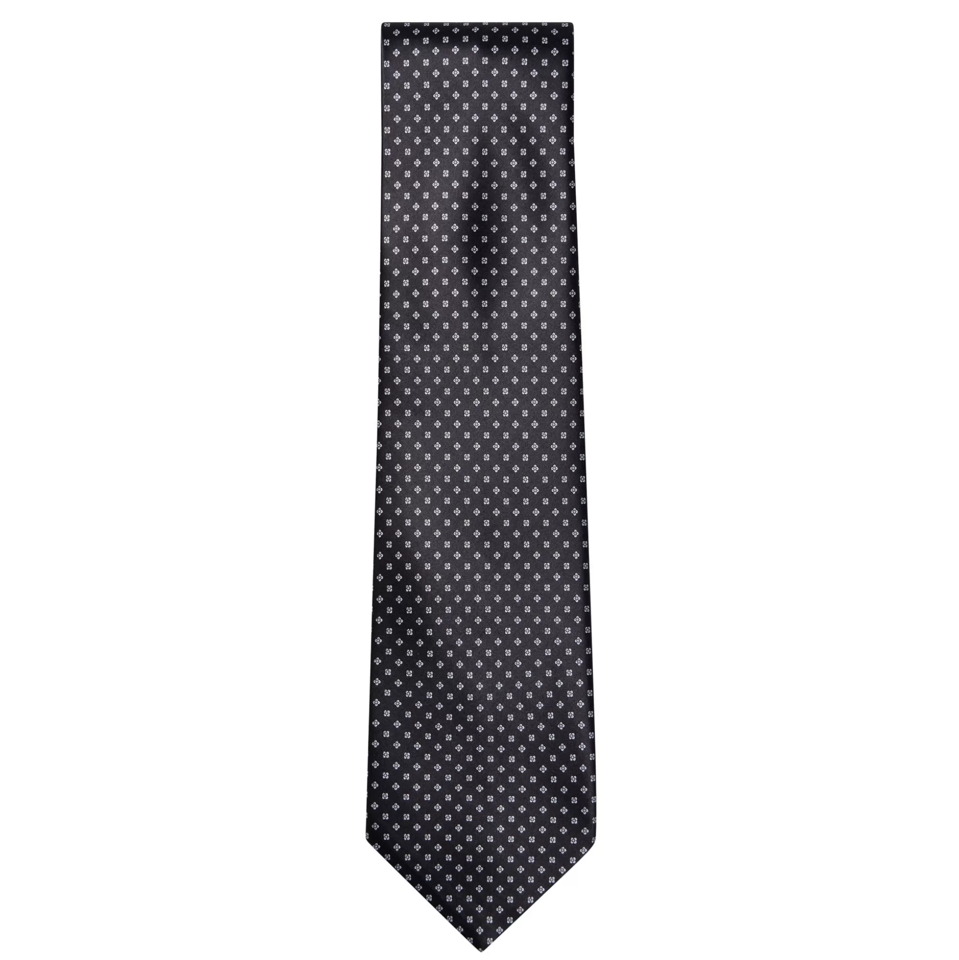 Sale Henry Bucks STEFANO RICCI Silk Tie BLACK/GREY