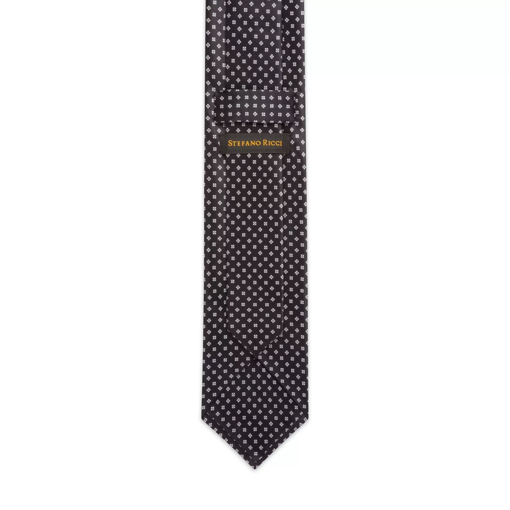 Sale Henry Bucks STEFANO RICCI Silk Tie BLACK/GREY